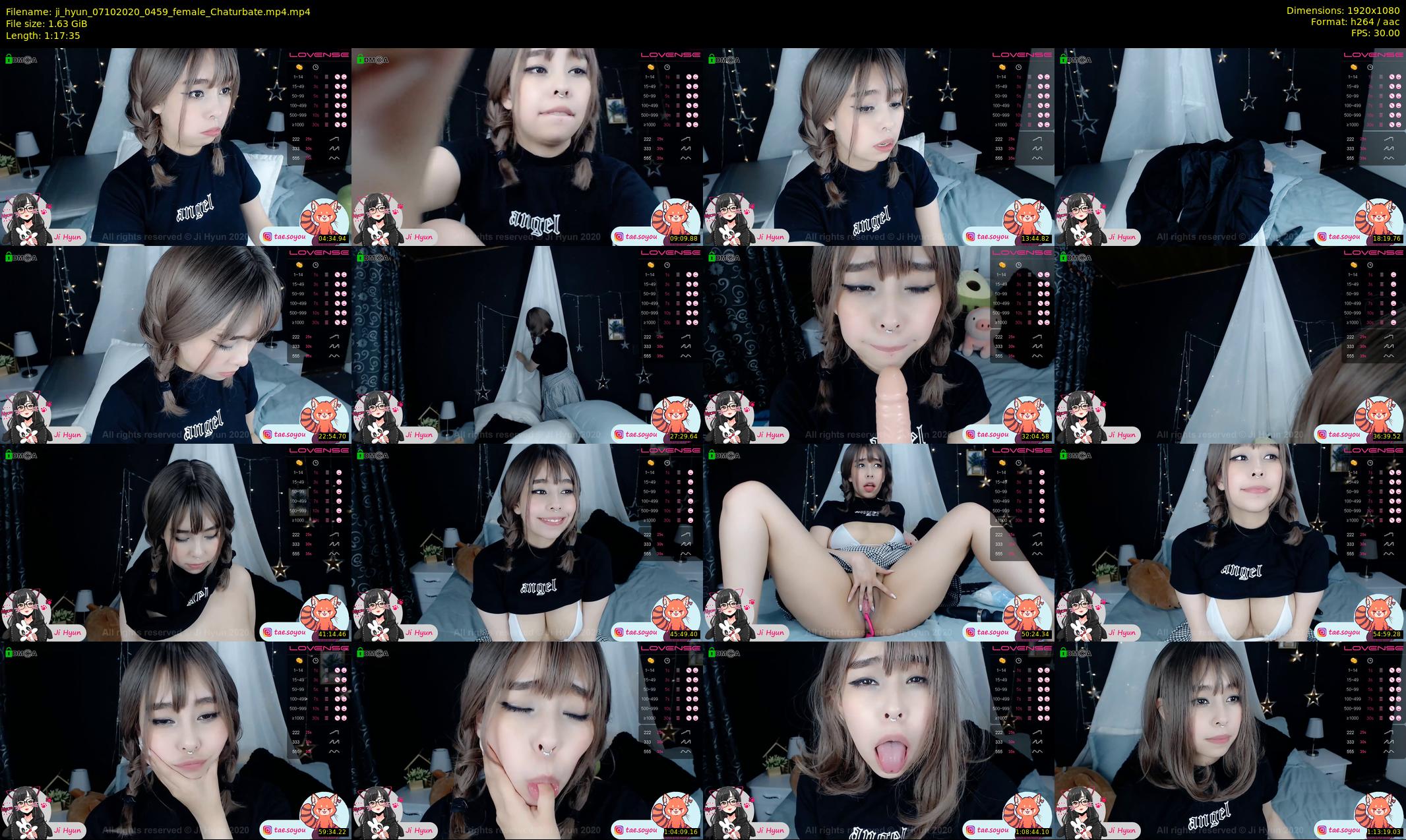 ji_hyun — 78 minute Chaturbate female cam show recording, 1080p, Oct 7, 2020