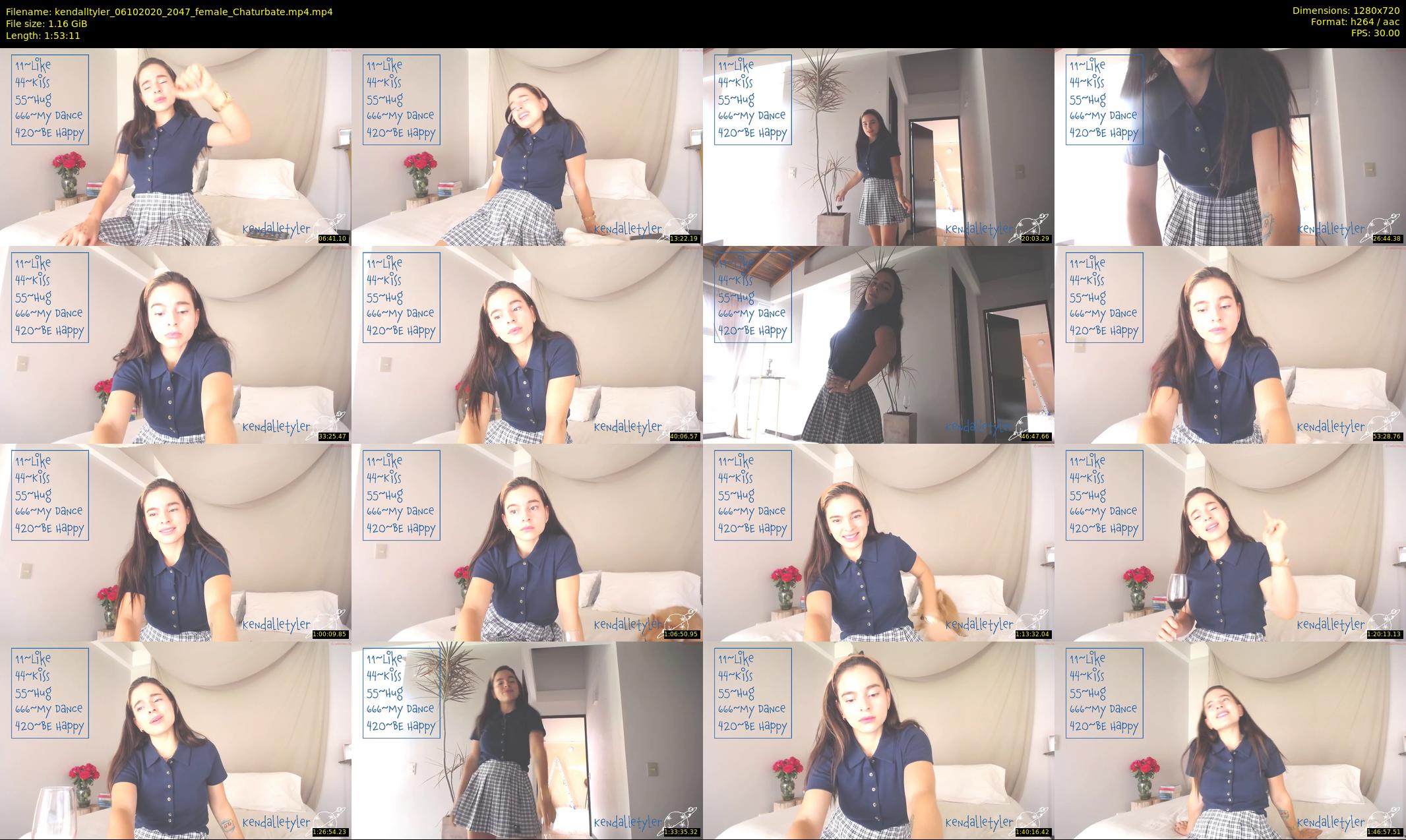 kendalltyler — 114 minute Chaturbate female cam show recording, 720p, Oct 6, 2020