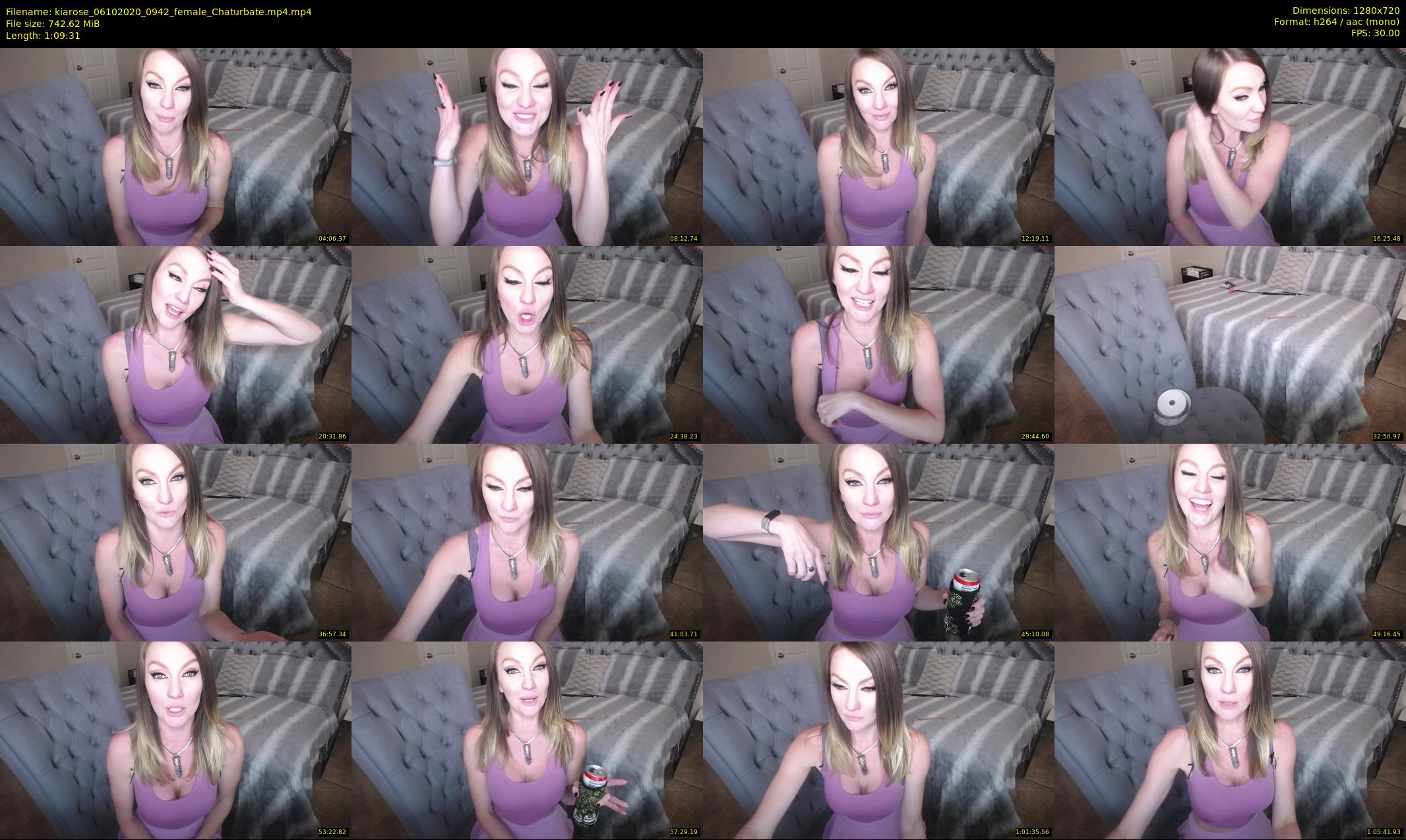 kiarose — 70 minute Chaturbate female cam show recording, 720p, Oct 6, 2020