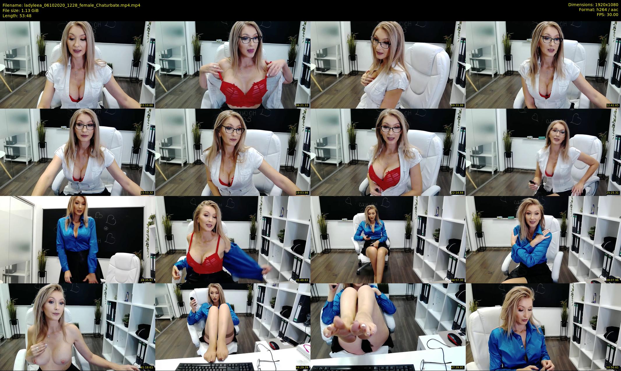 ladyleea — 54 minute Chaturbate female cam show recording, 1080p, Oct 6, 2020