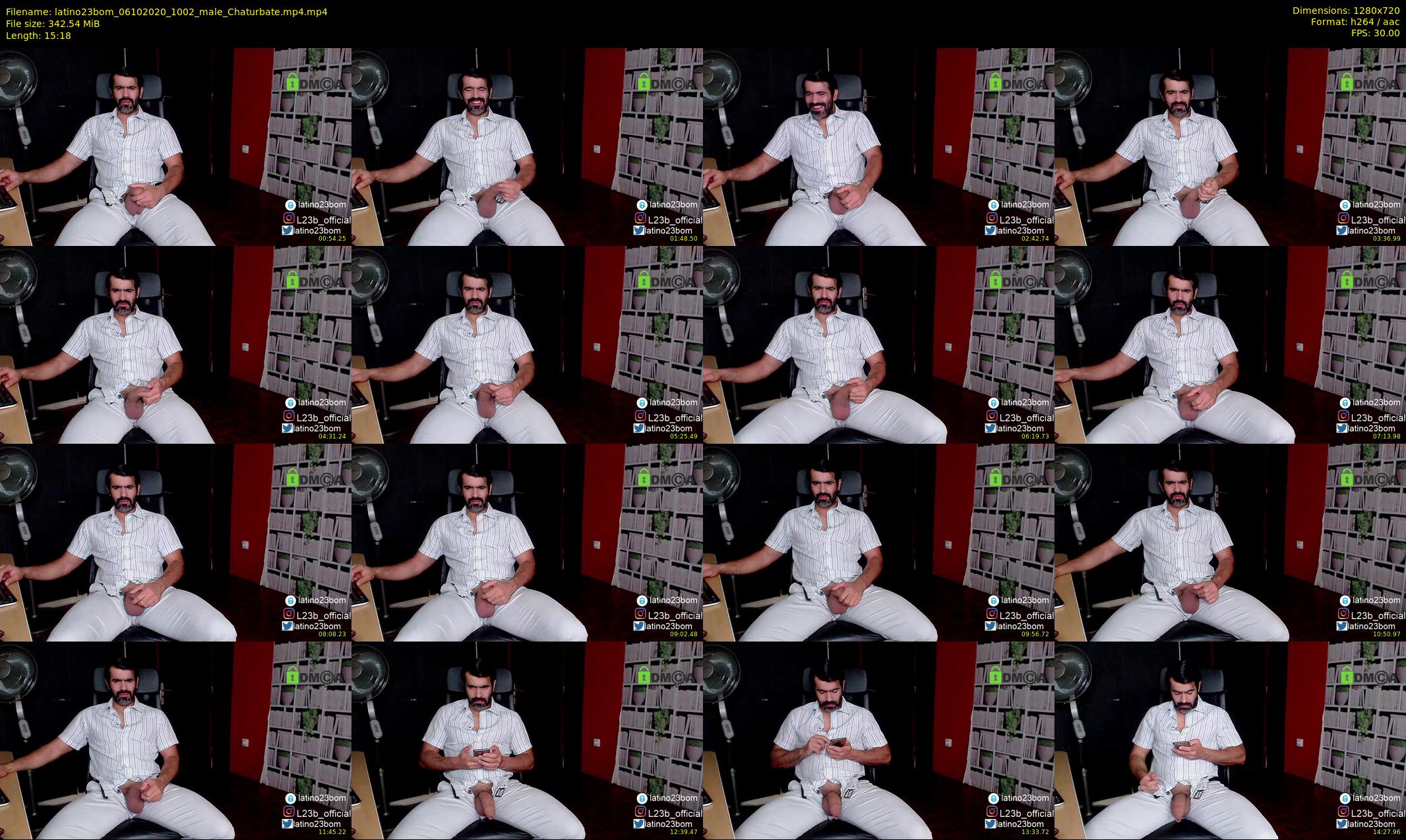 latino23bom — 16 minute Chaturbate male cam show recording, 720p, Oct 6, 2020