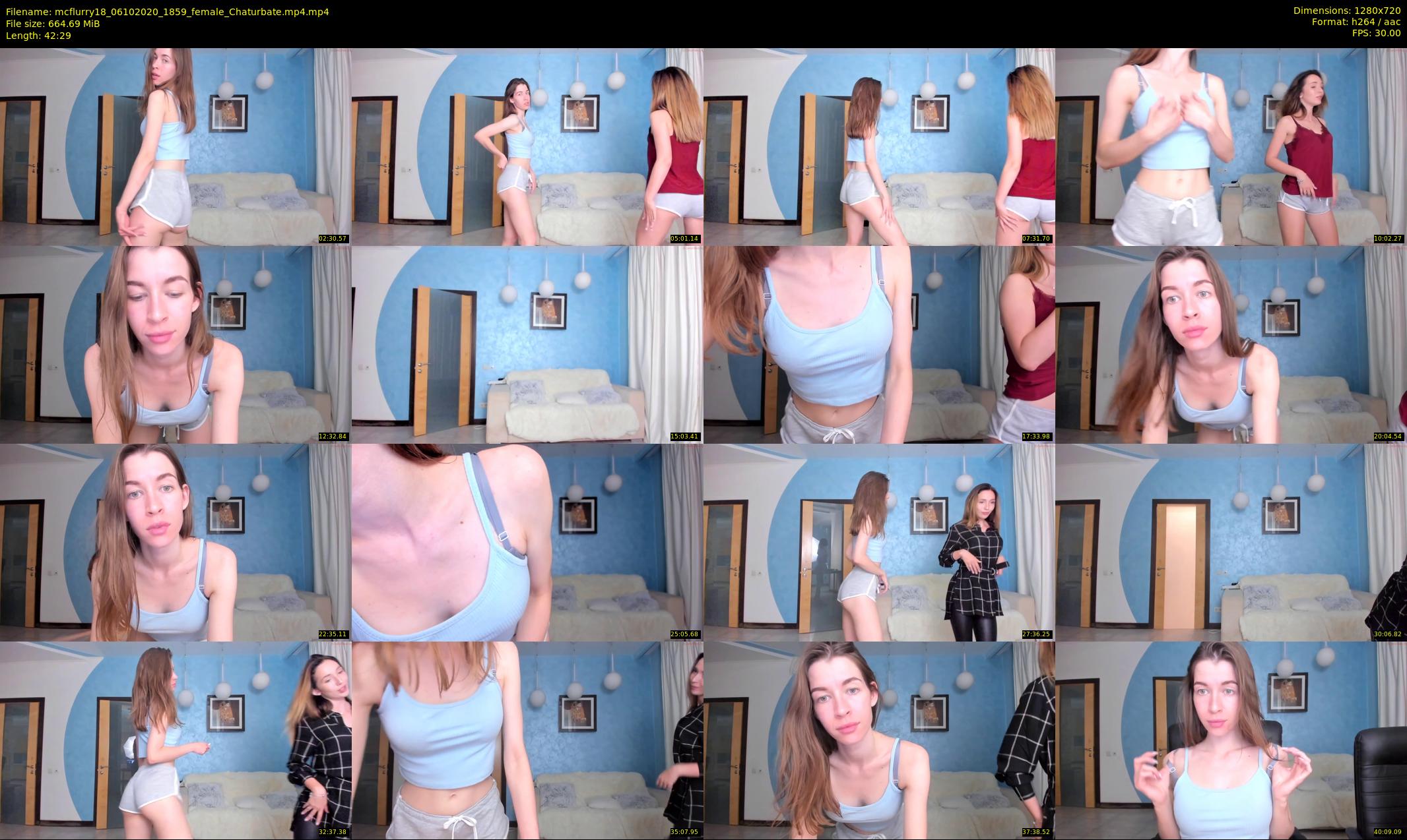 mcflurry18 — 43 minute Chaturbate female cam show recording, 720p, Oct 6, 2020
