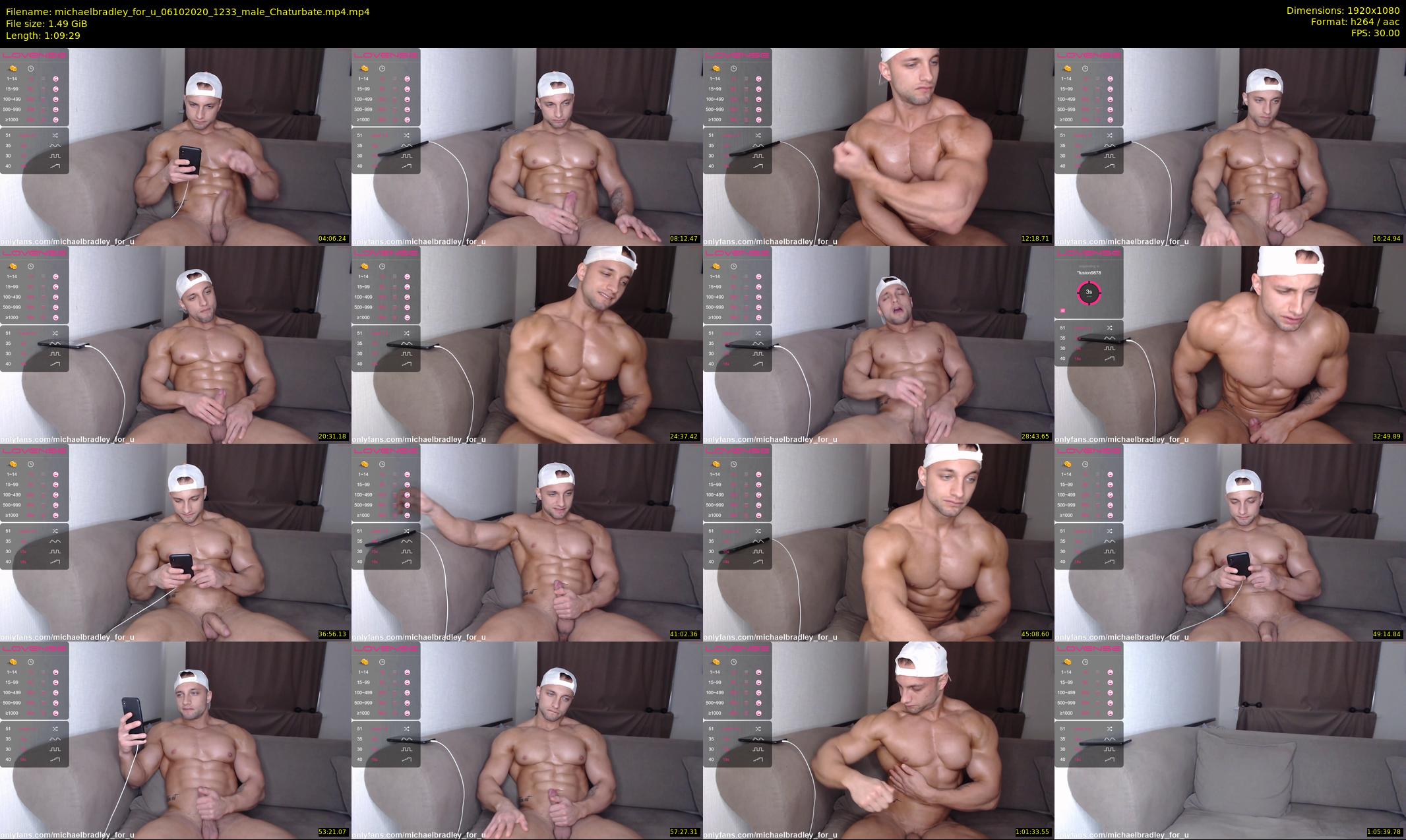 michaelbradley_for_u — 70 minute Chaturbate male cam show recording, 1080p, Oct 6, 2020