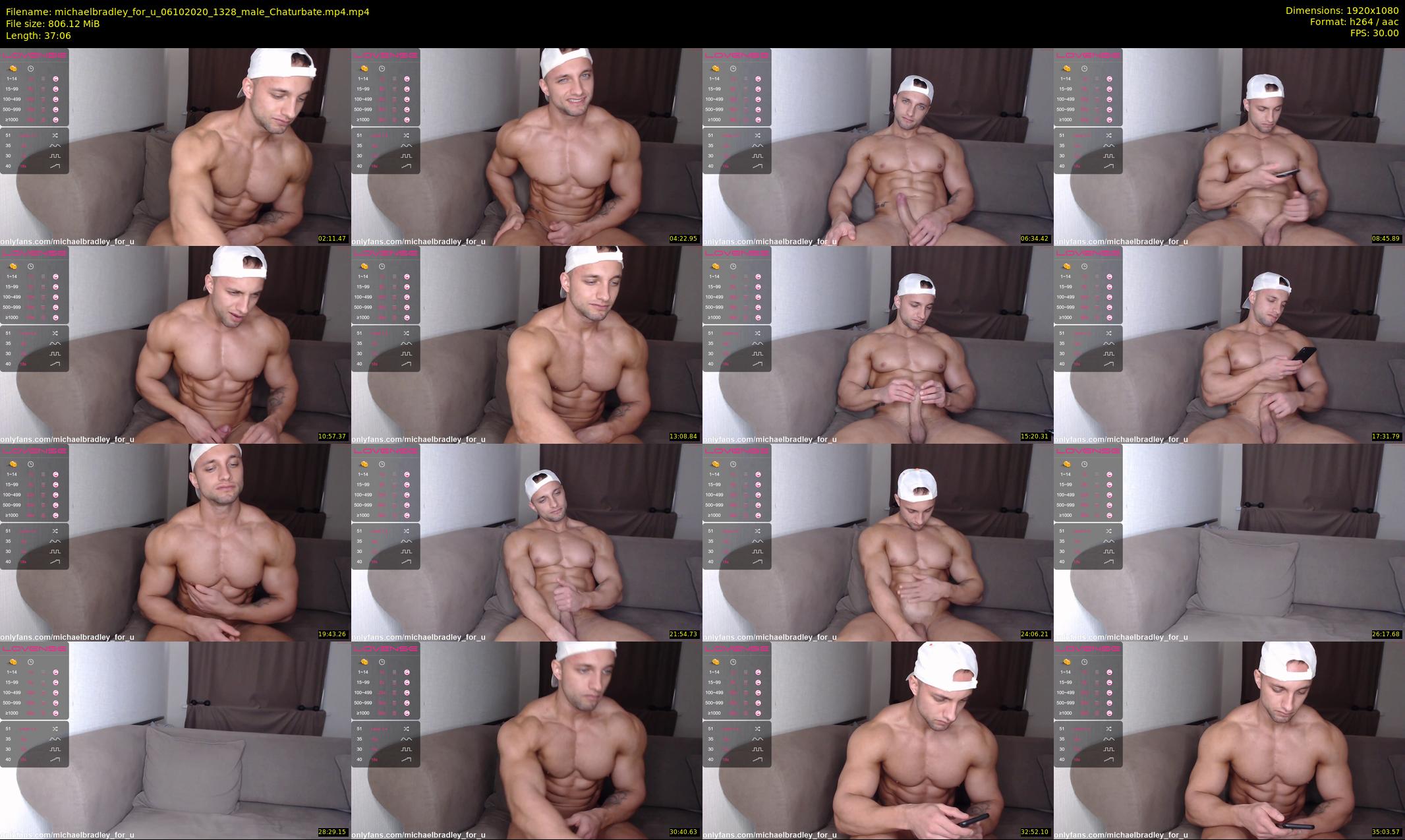 michaelbradley_for_u — 38 minute Chaturbate male cam show recording, 1080p, Oct 6, 2020