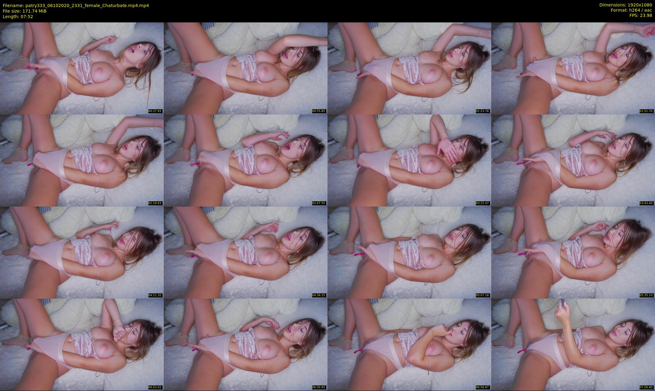 patry333 — 8 minute Chaturbate female cam show recording, 1080p, Oct 6, 2020