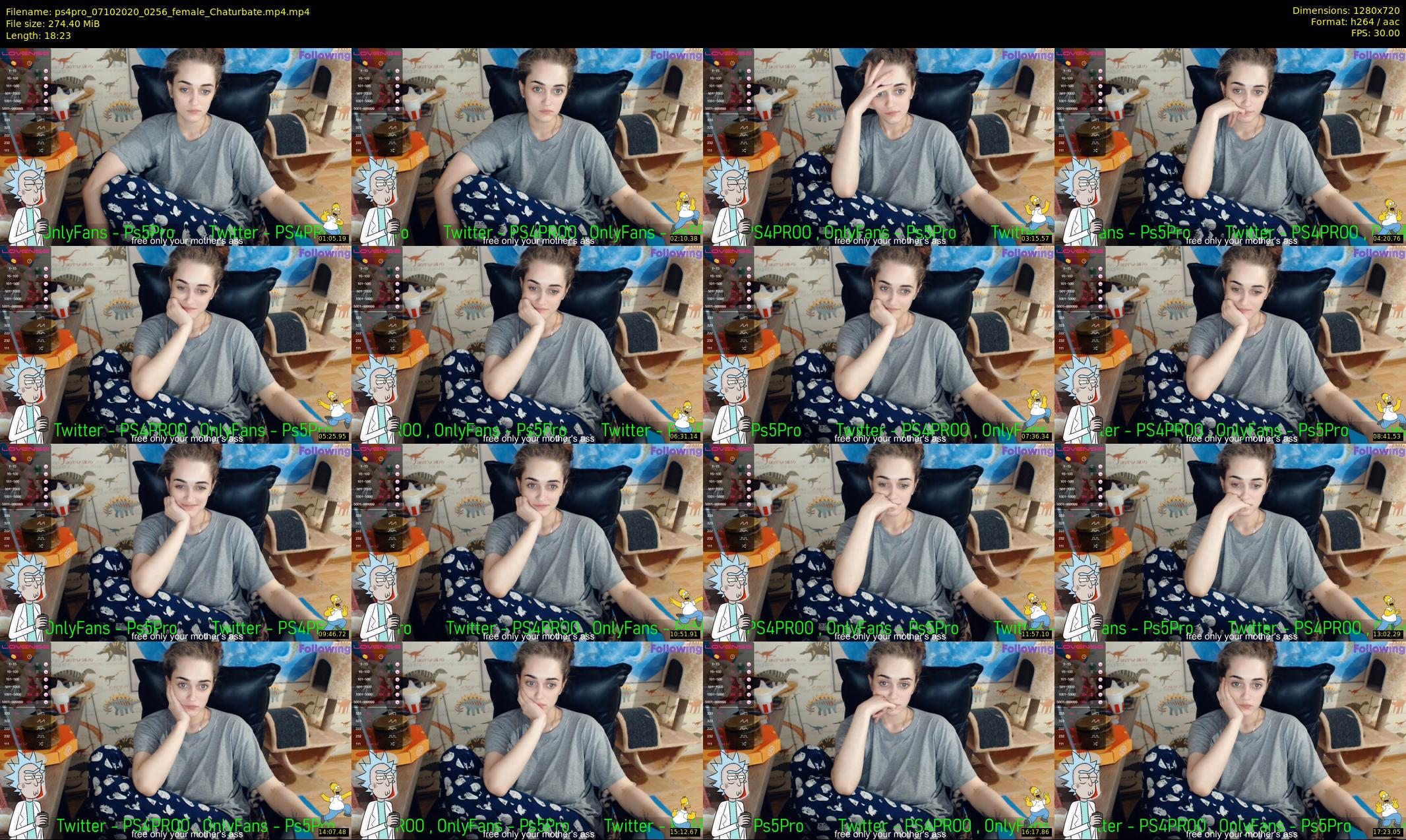 ps4pro — 19 minute Chaturbate female cam show recording, 720p, Oct 7, 2020