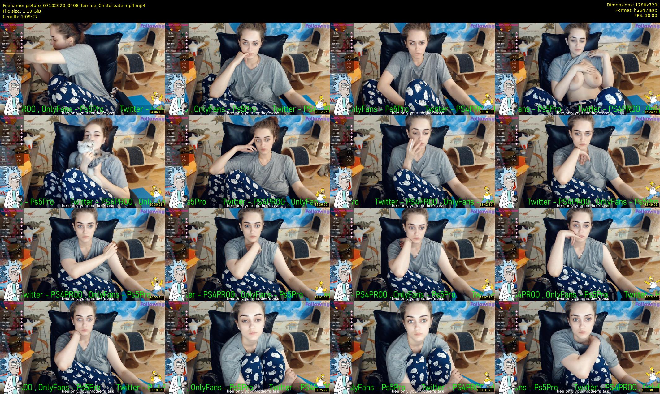 ps4pro — 70 minute Chaturbate female cam show recording, 720p, Oct 7, 2020