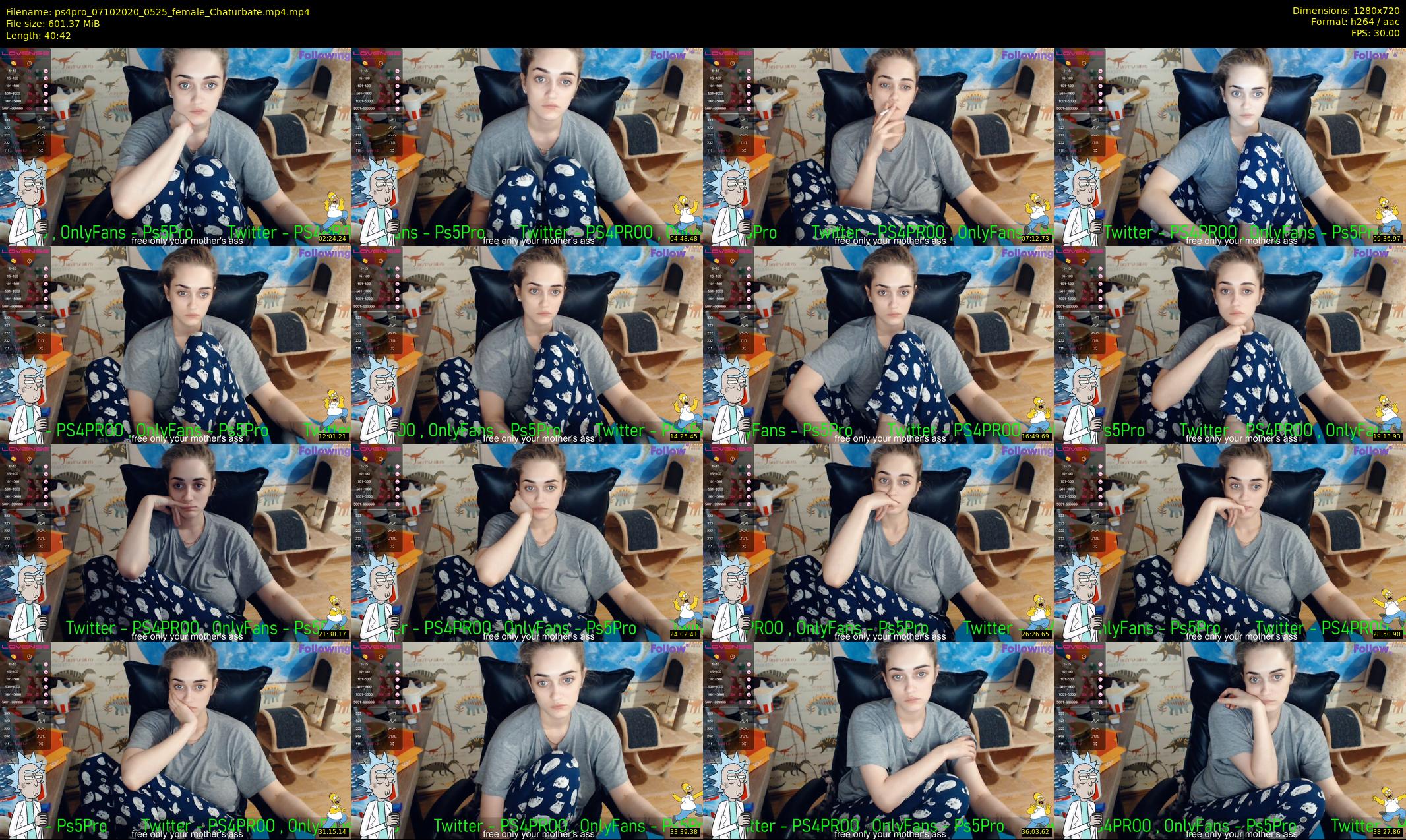 ps4pro — 41 minute Chaturbate female cam show recording, 720p, Oct 7, 2020