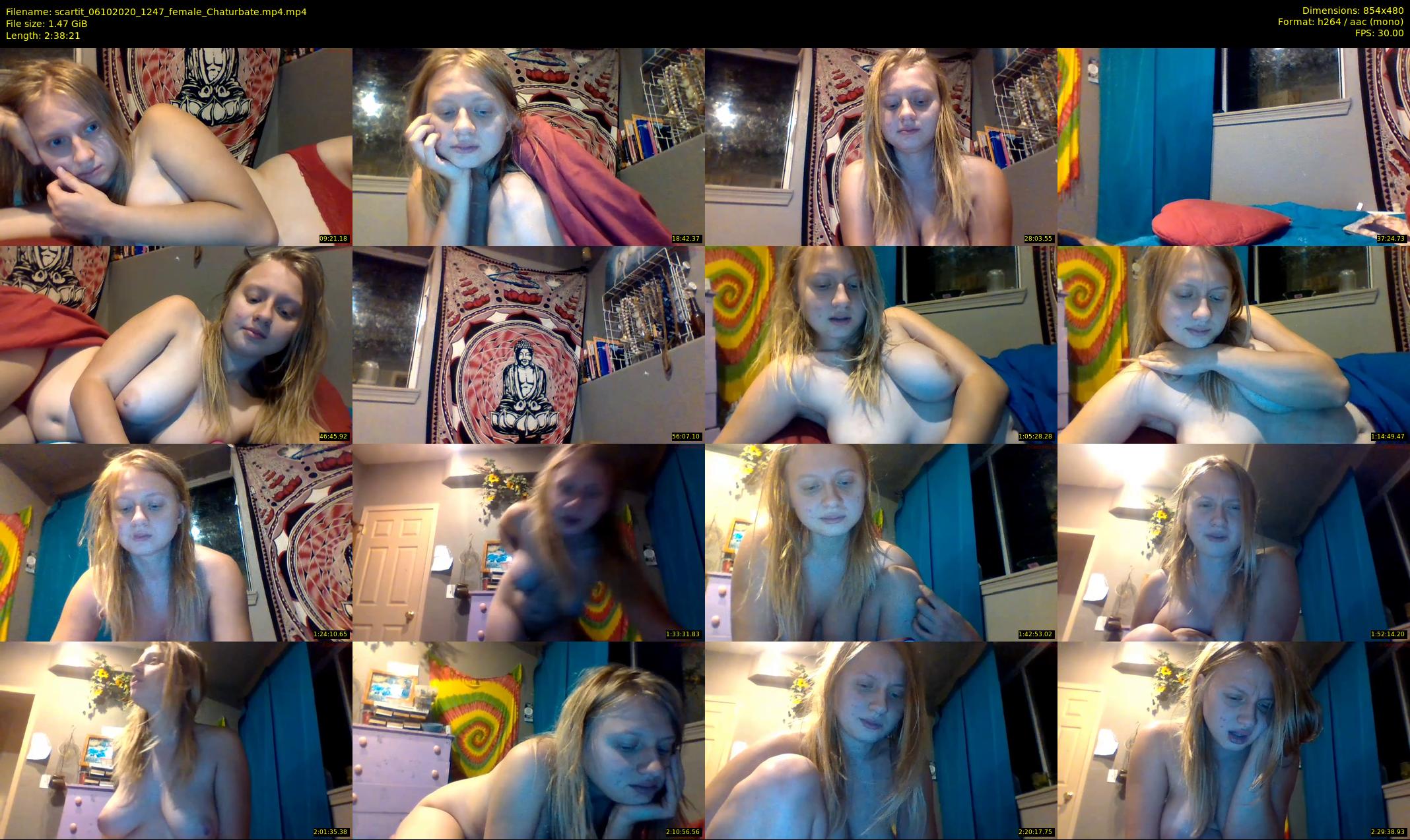 scartit — 159 minute Chaturbate female cam show recording, 480p, Oct 6, 2020