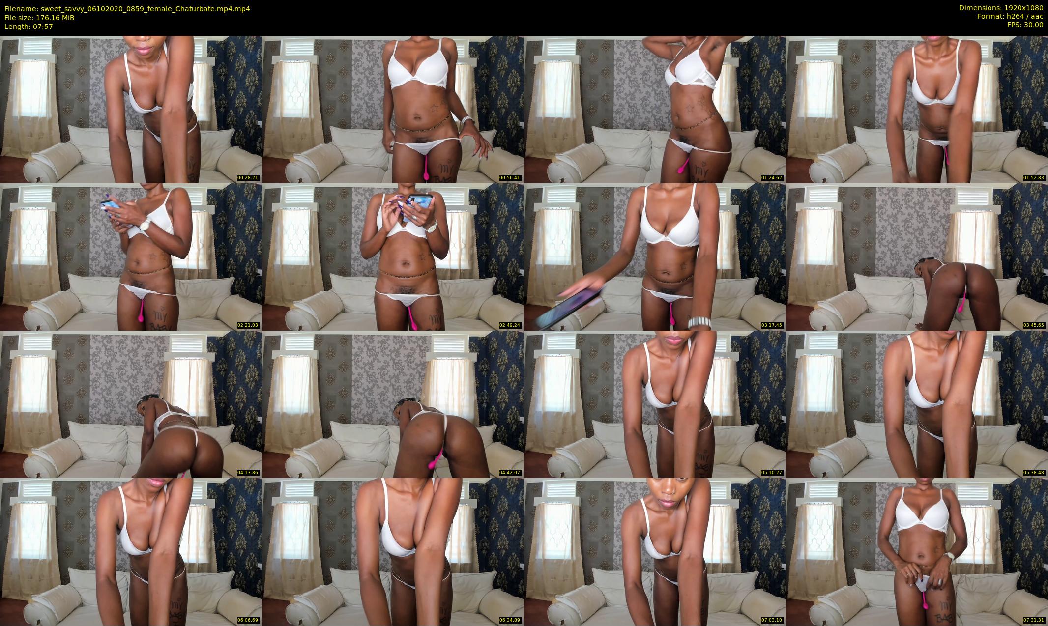 sweet_savvy — 8 minute Chaturbate female cam show recording, 1080p, Oct 6, 2020