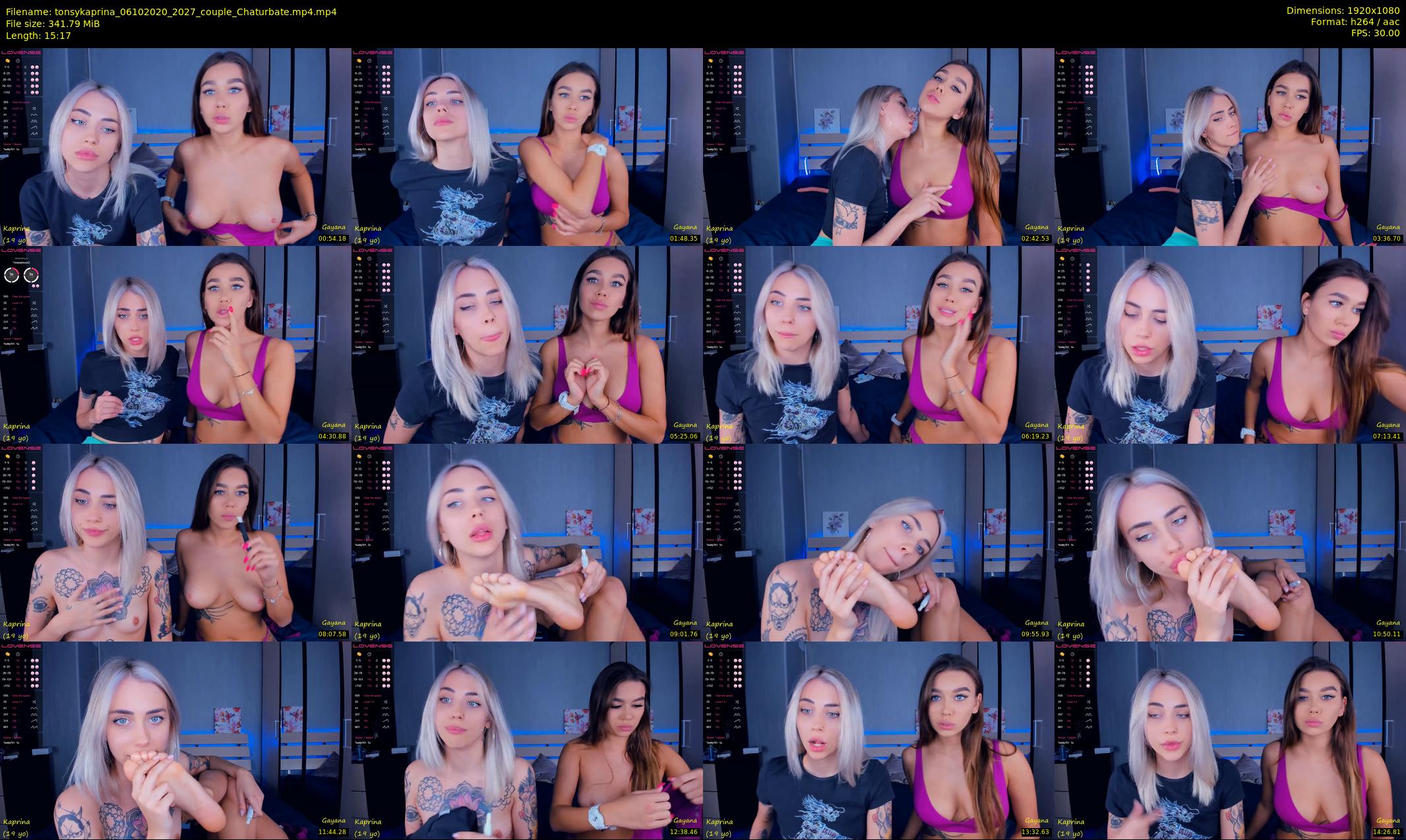tonsykaprina — 16 minute Chaturbate couple cam show recording, 1080p, Oct 6, 2020