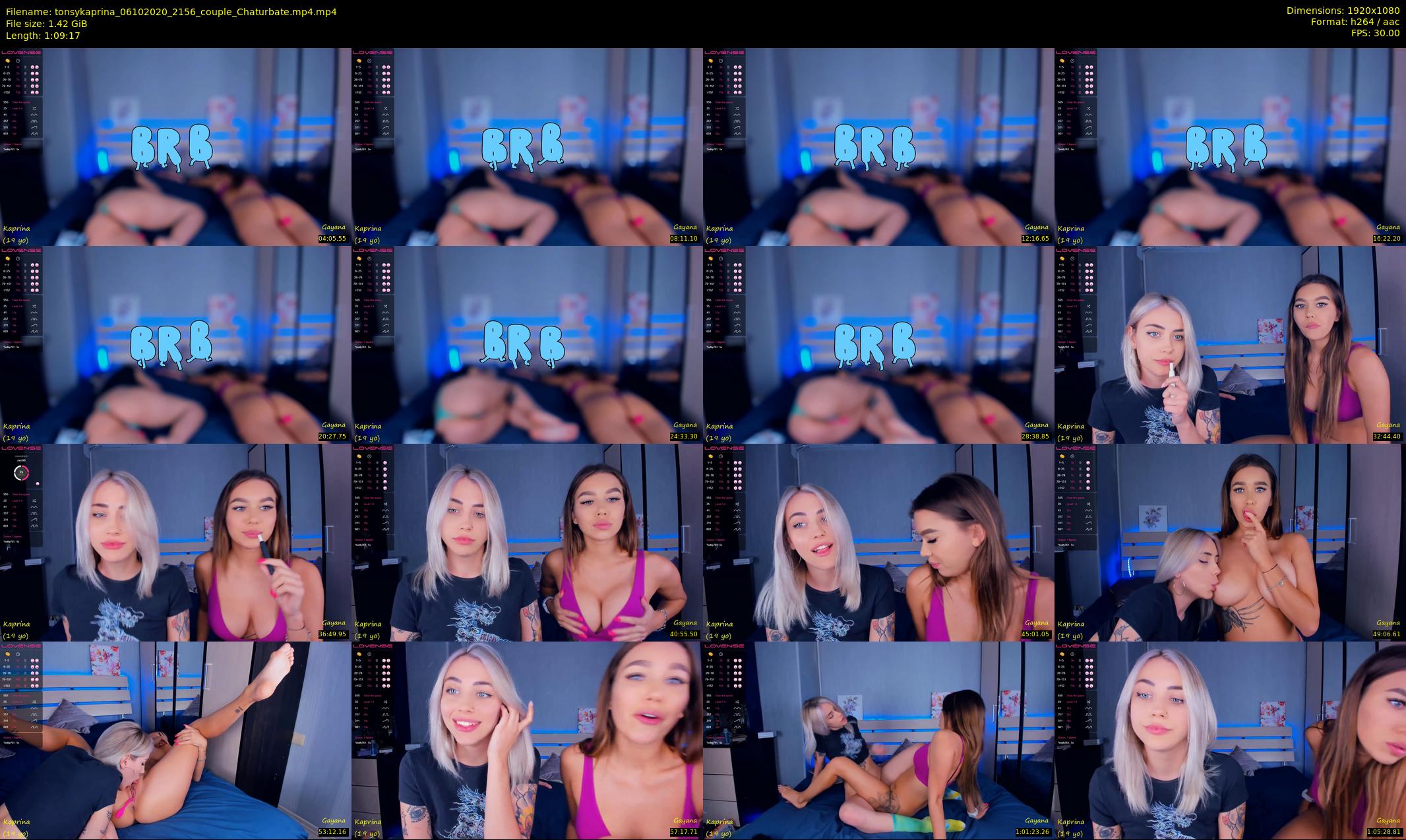 tonsykaprina — 70 minute Chaturbate couple cam show recording, 1080p, Oct 6, 2020