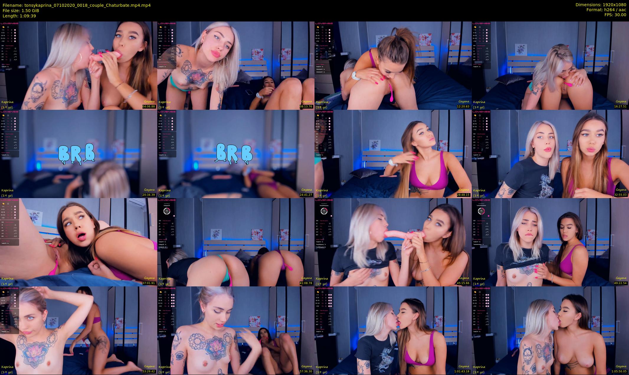 tonsykaprina — 70 minute Chaturbate couple cam show recording, 1080p, Oct 7, 2020
