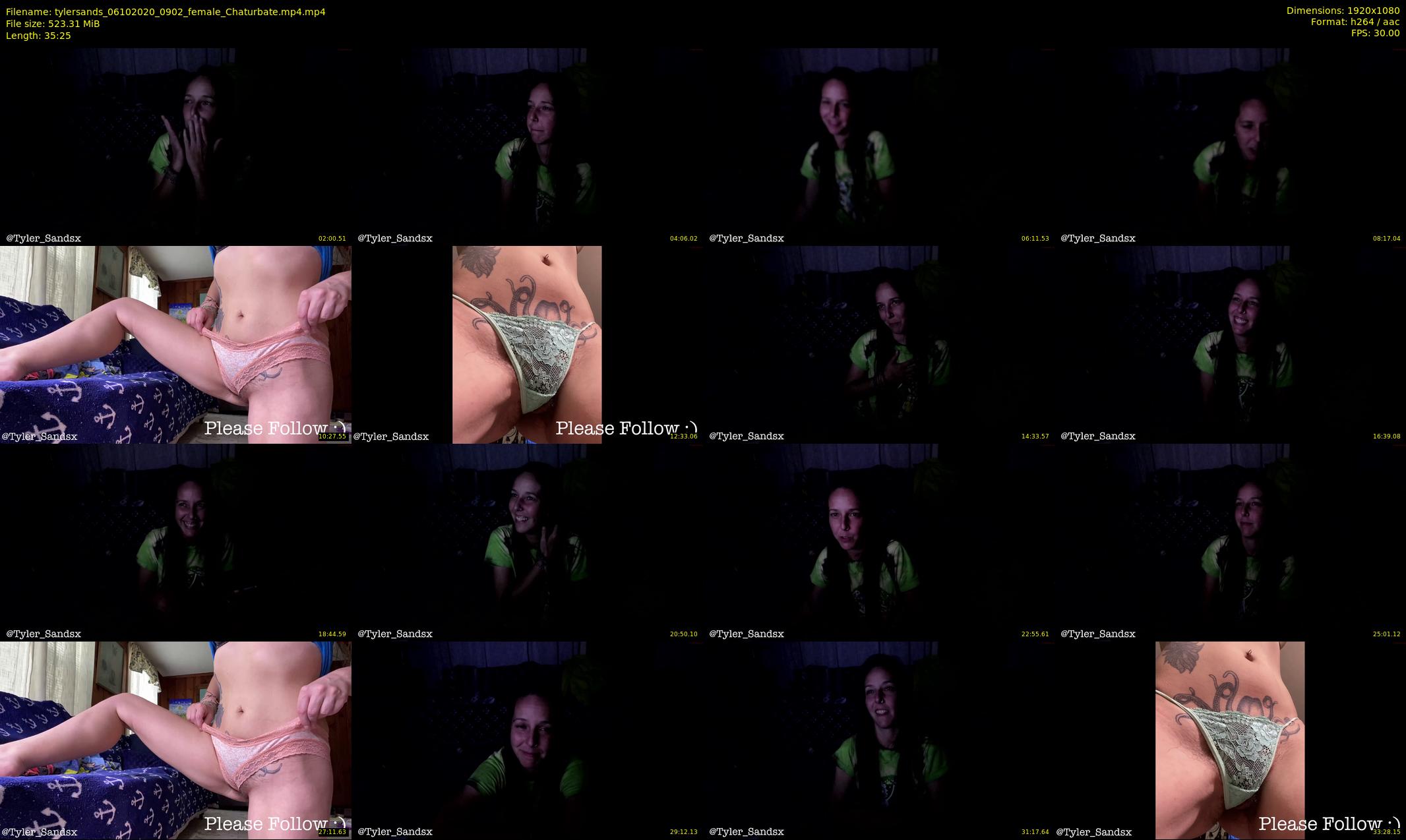 tylersands — 36 minute Chaturbate female cam show recording, 1080p, Oct 6, 2020