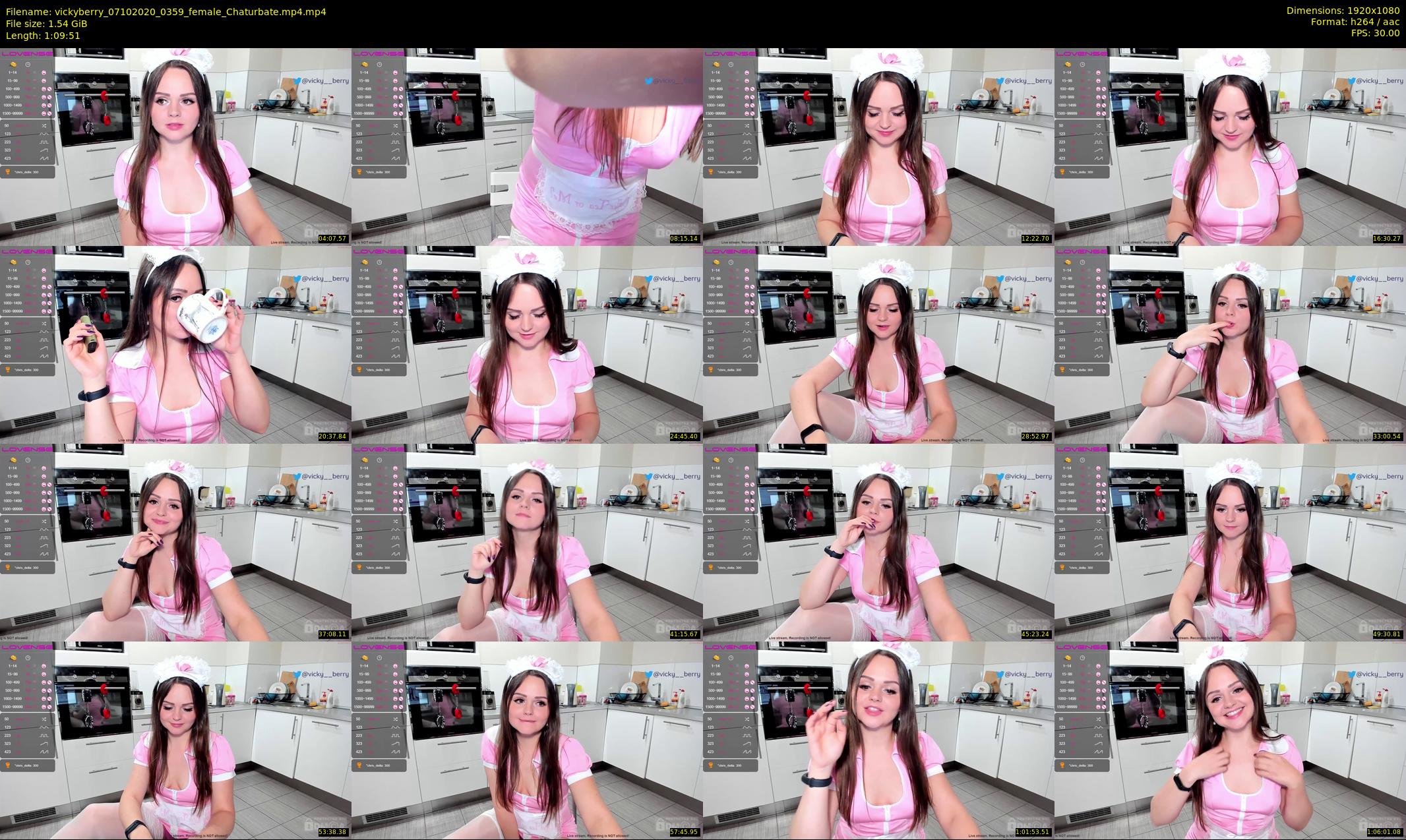 vickyberry — 70 minute Chaturbate female cam show recording, 1080p, Oct 7, 2020