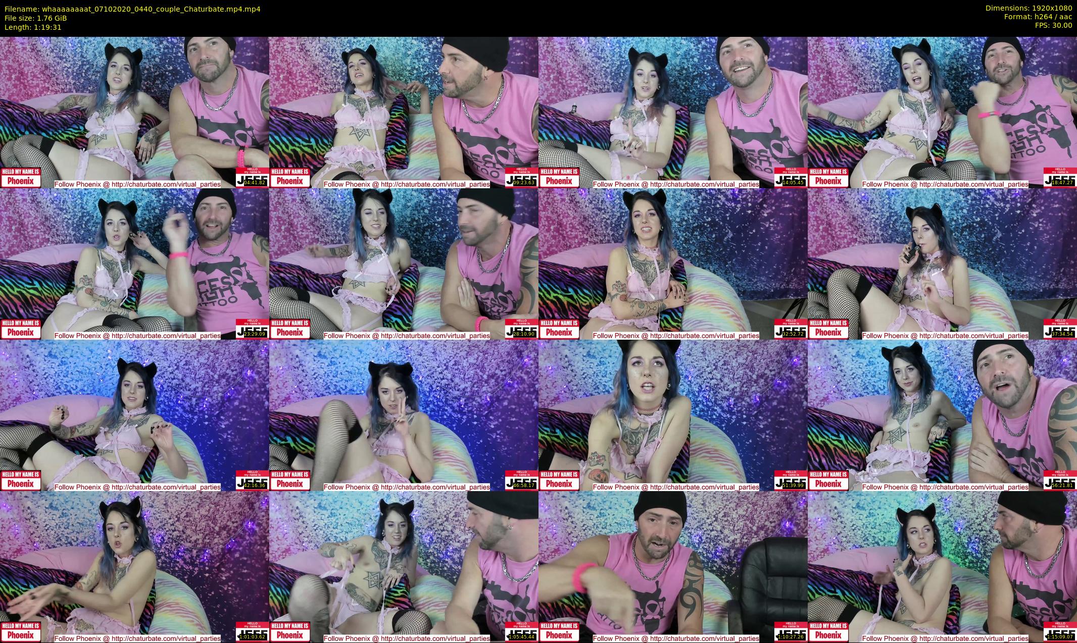 whaaaaaaaat — 80 minute Chaturbate couple cam show recording, 1080p, Oct 7, 2020