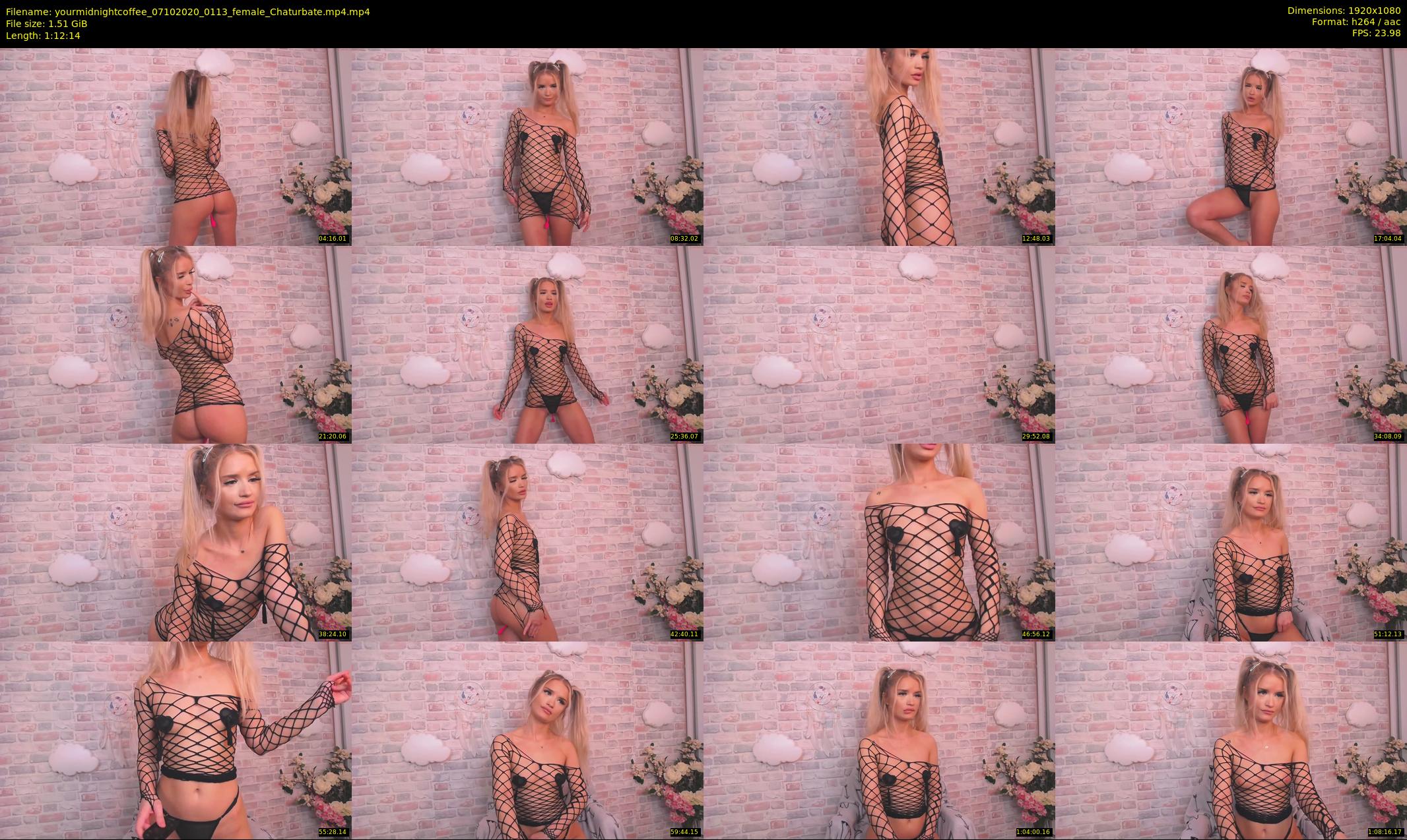 yourmidnightcoffee — 73 minute Chaturbate female cam show recording, 1080p, Oct 7, 2020
