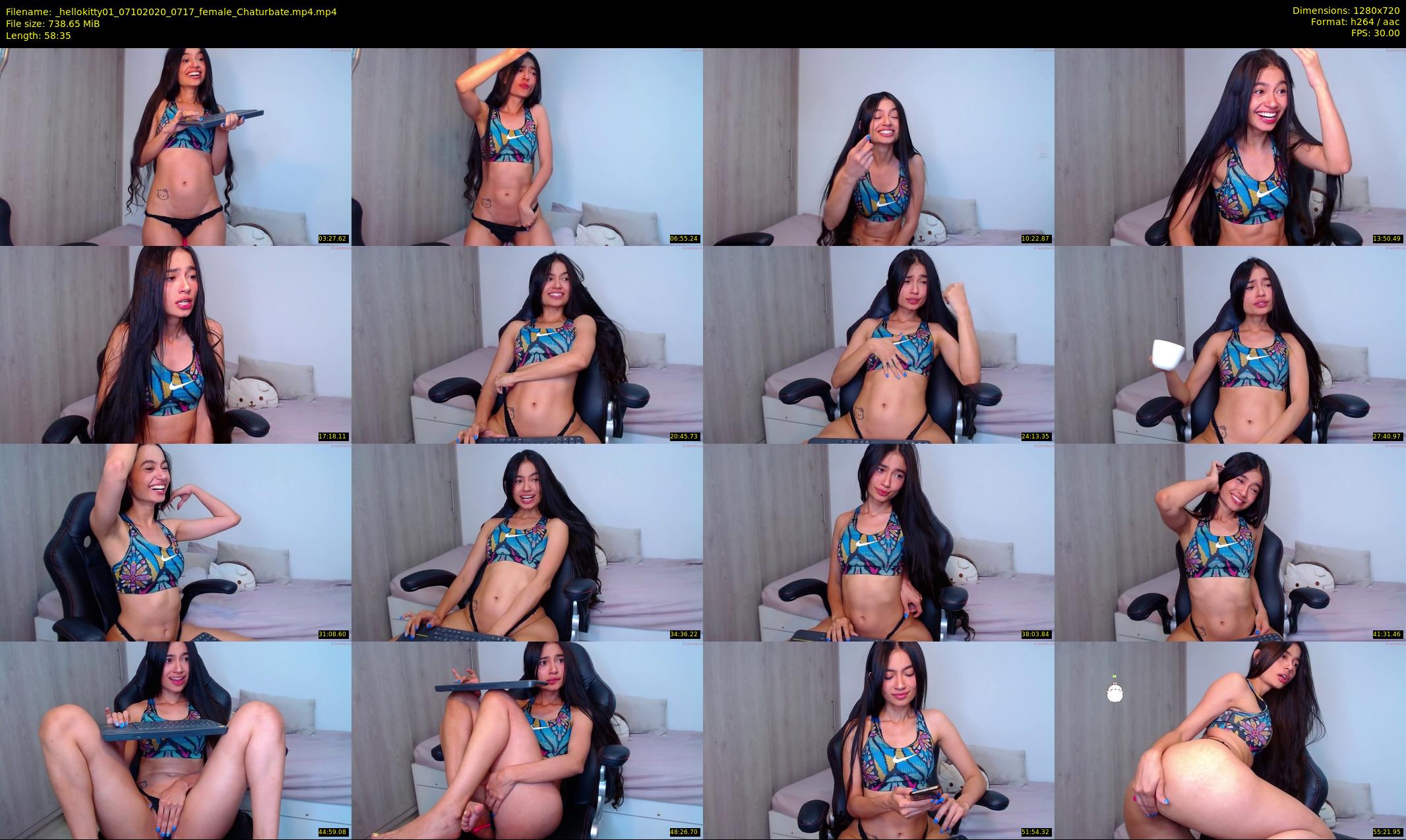_hellokitty01 — 59 minute Chaturbate female cam show recording, 720p, Oct 7, 2020
