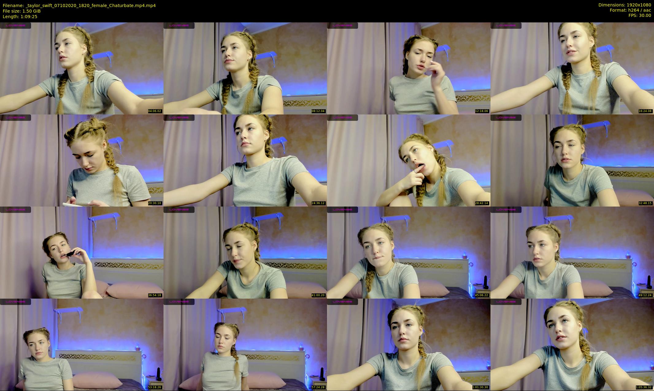 _taylor_swift — 70 minute Chaturbate female cam show recording, 1080p, Oct 7, 2020