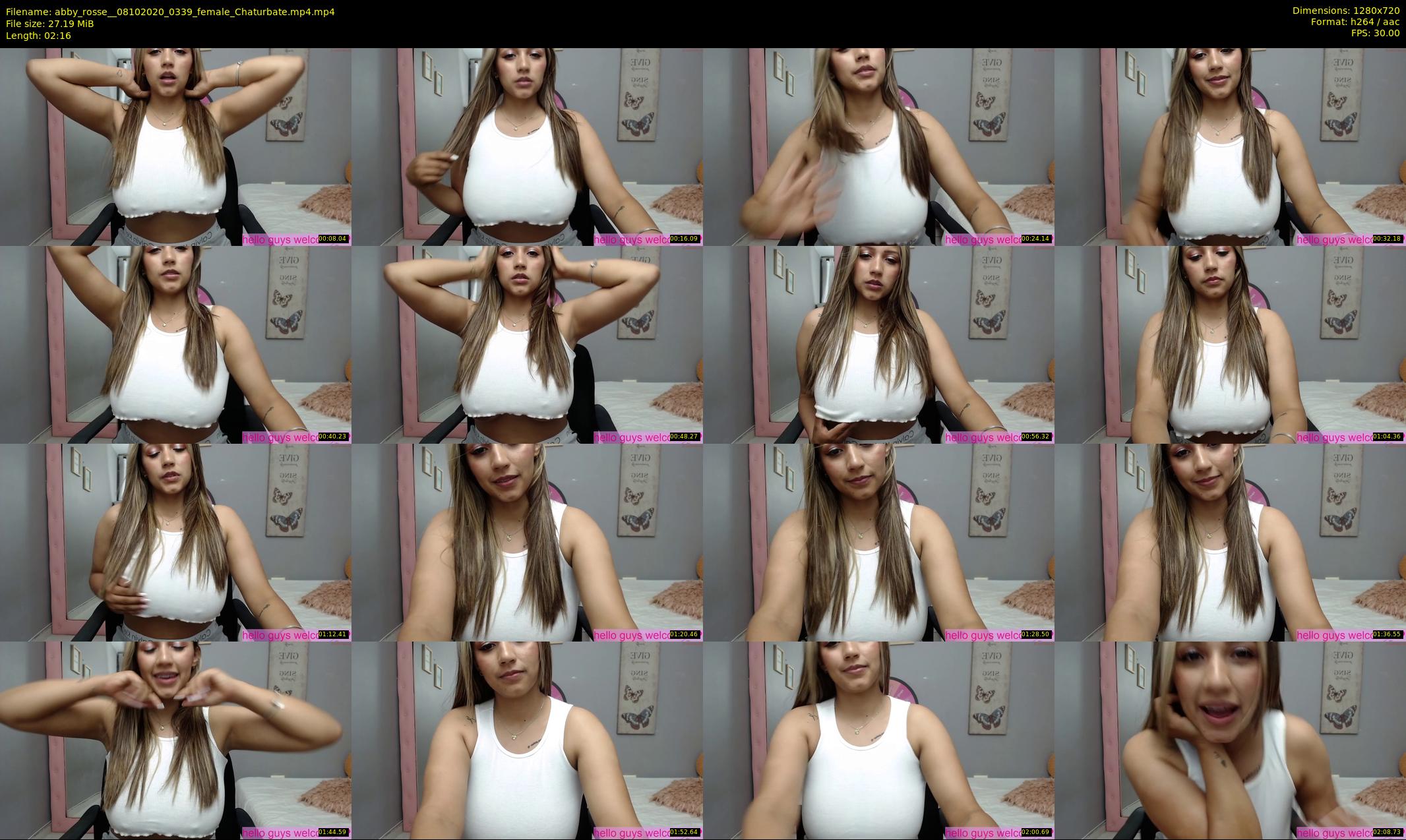abby_rosse_ — 3 minute Chaturbate female cam show recording, 720p, Oct 8, 2020