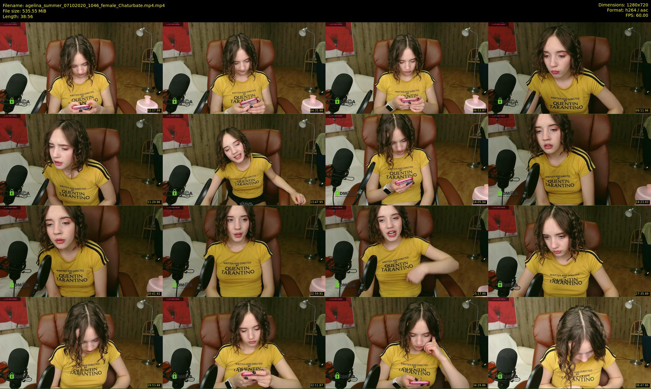 agelina_summer — 39 minute Chaturbate female cam show recording, 720p, Oct 7, 2020
