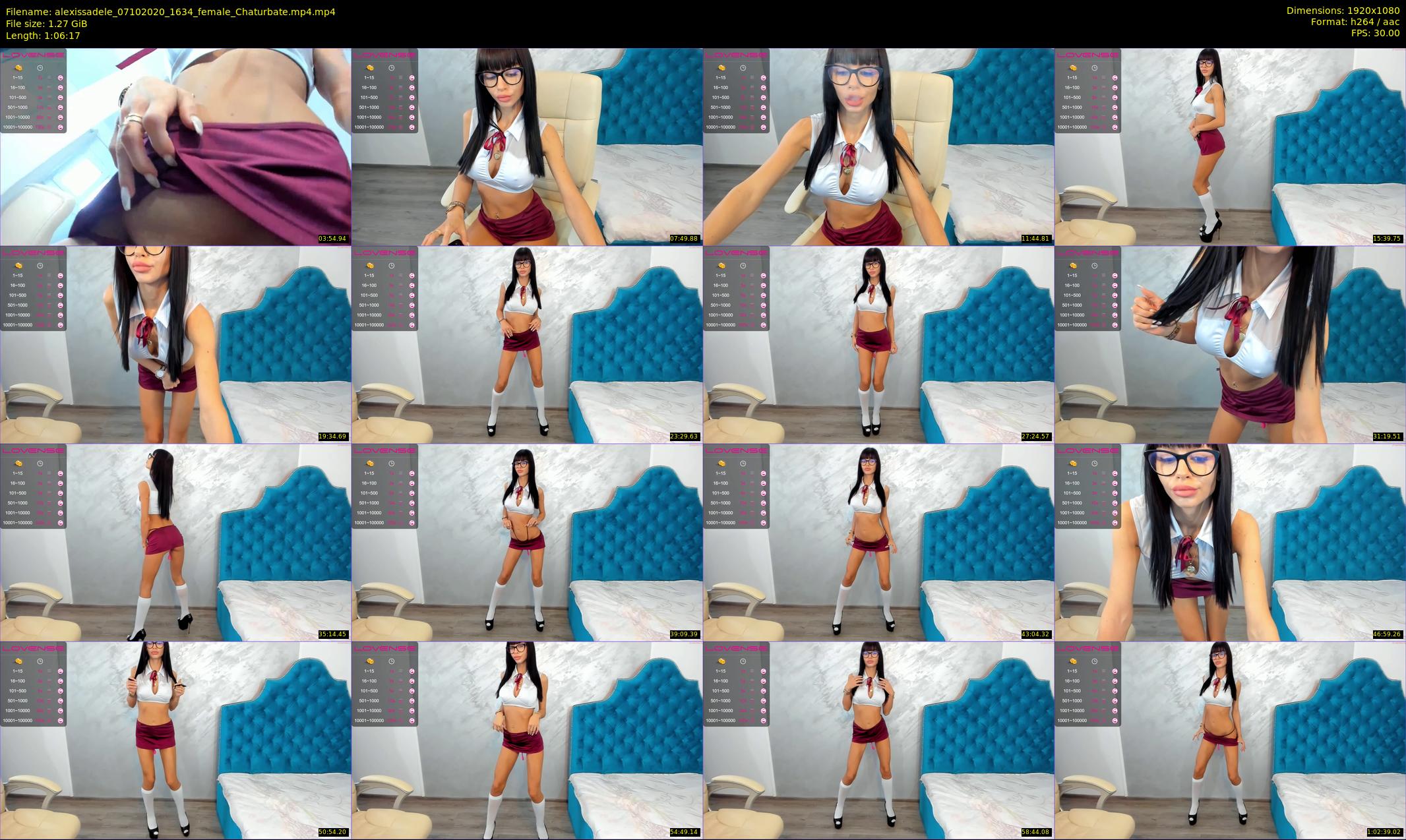 alexissadele — 67 minute Chaturbate female cam show recording, 1080p, Oct 7, 2020