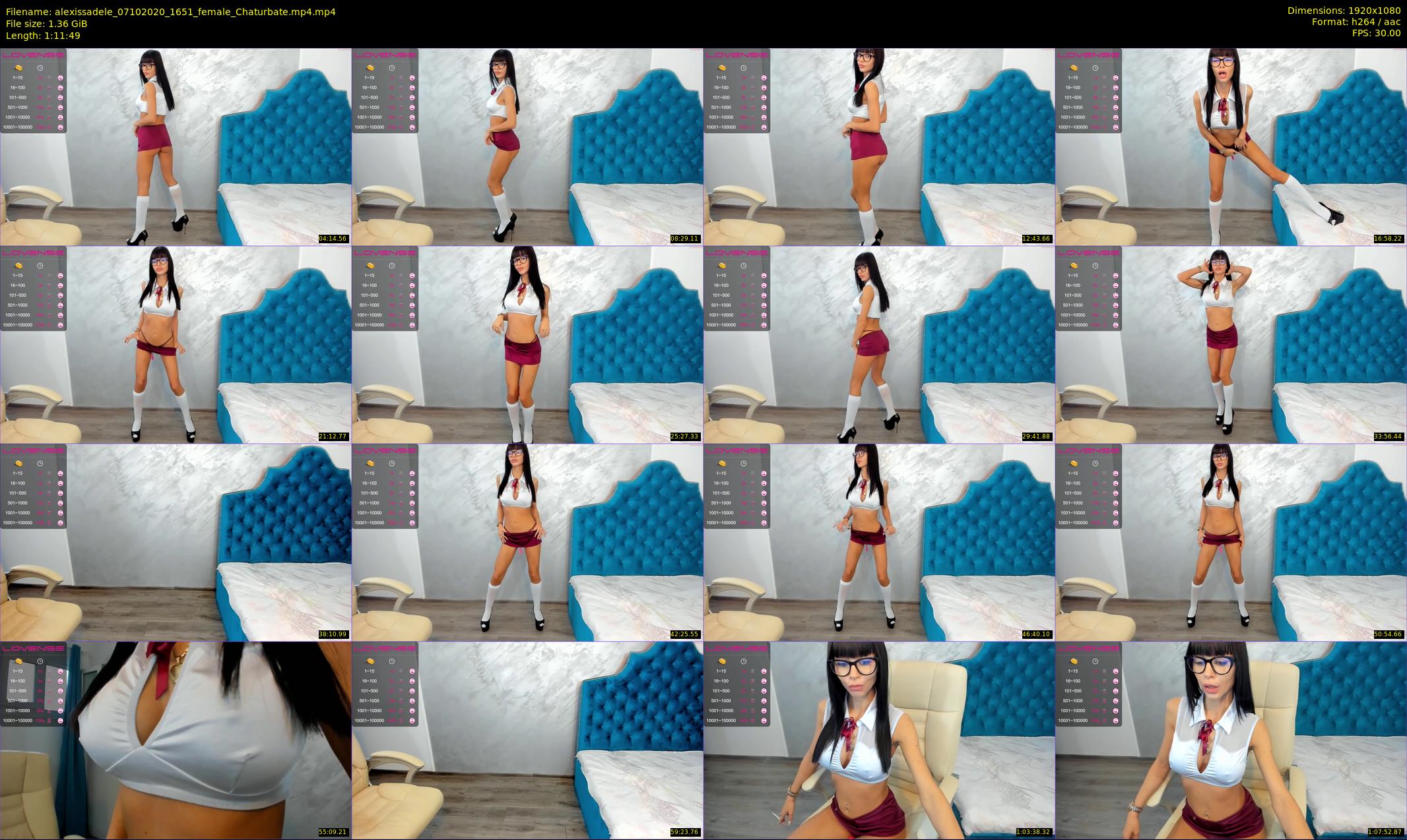 alexissadele — 72 minute Chaturbate female cam show recording, 1080p, Oct 7, 2020