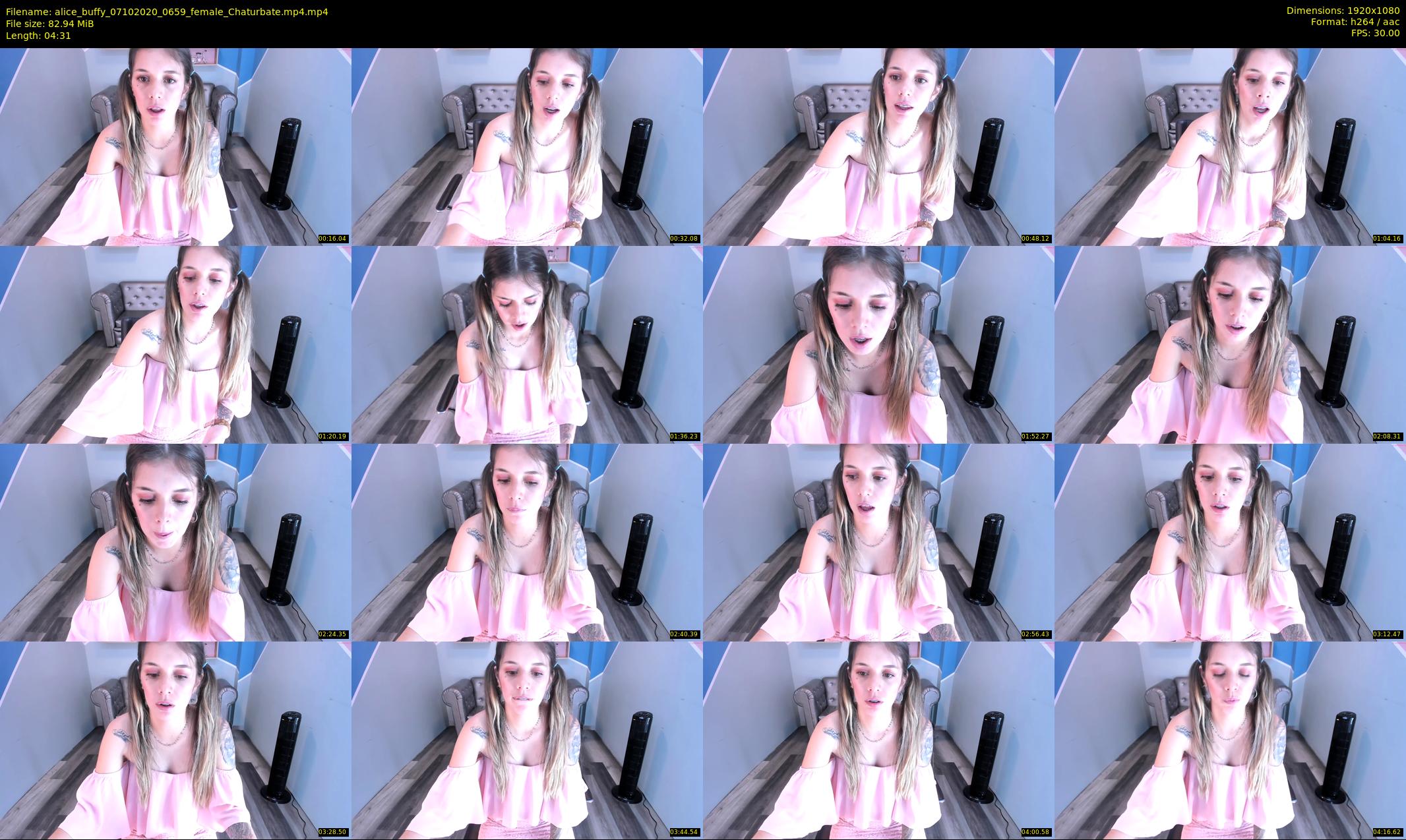 alice_buffy — 5 minute Chaturbate female cam show recording, 1080p, Oct 7, 2020