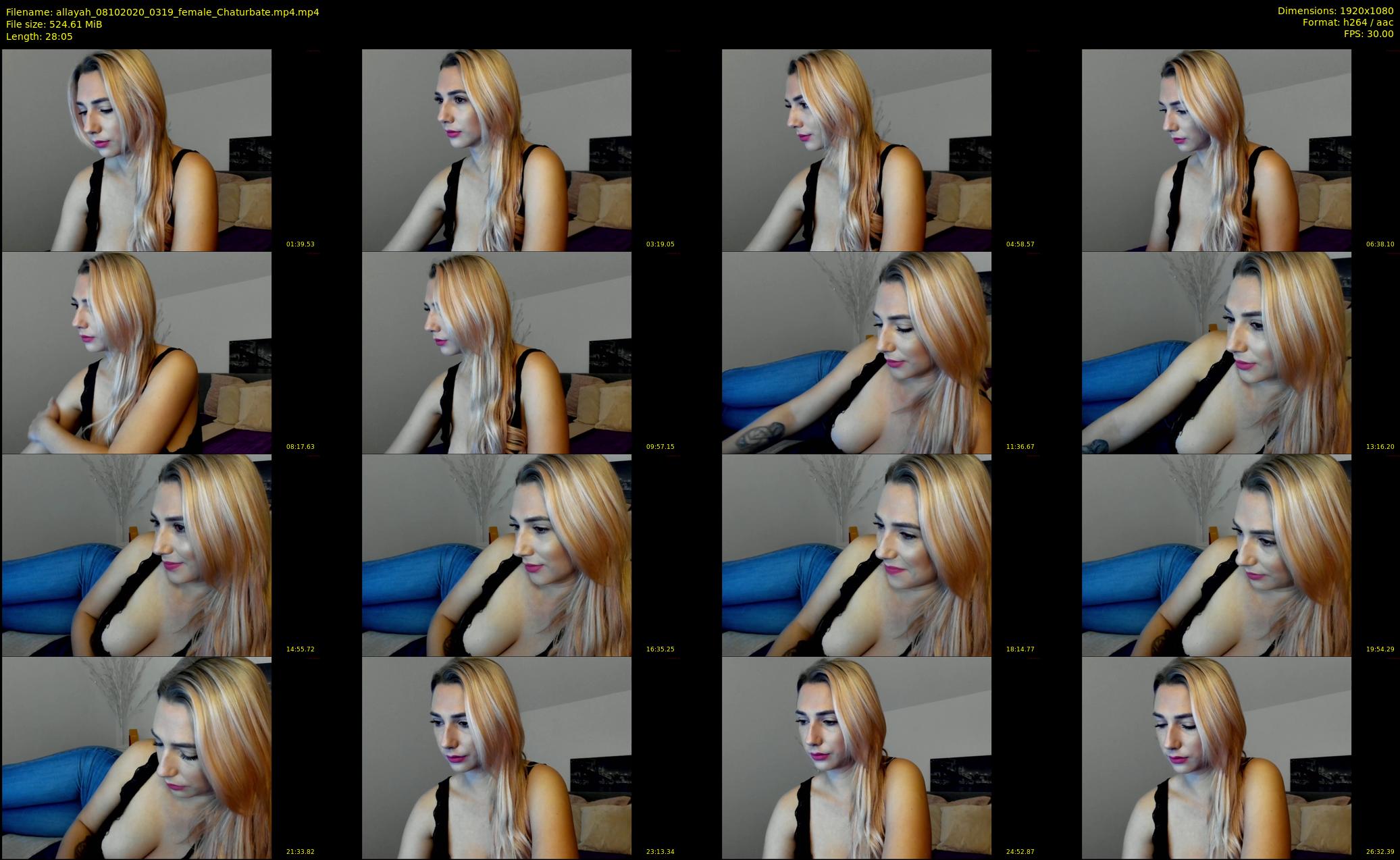 allayah — 29 minute Chaturbate female cam show recording, 1080p, Oct 8, 2020