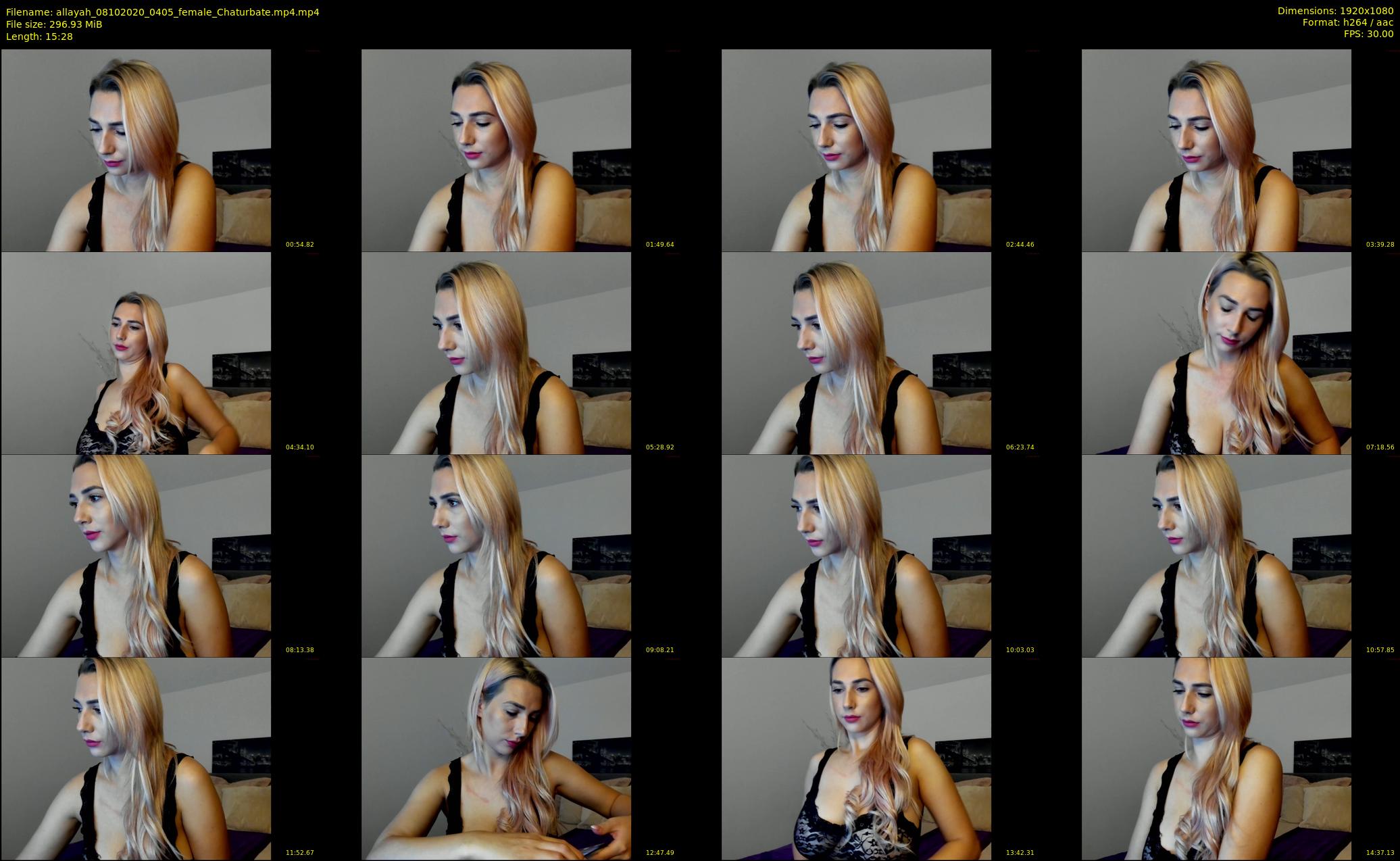 allayah — 16 minute Chaturbate female cam show recording, 1080p, Oct 8, 2020