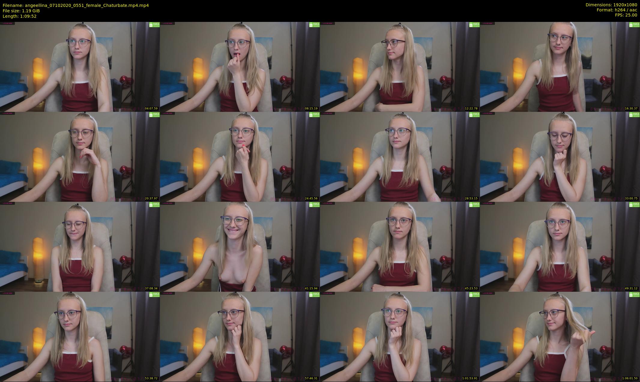 angeellina — 70 minute Chaturbate female cam show recording, 1080p, Oct 7, 2020