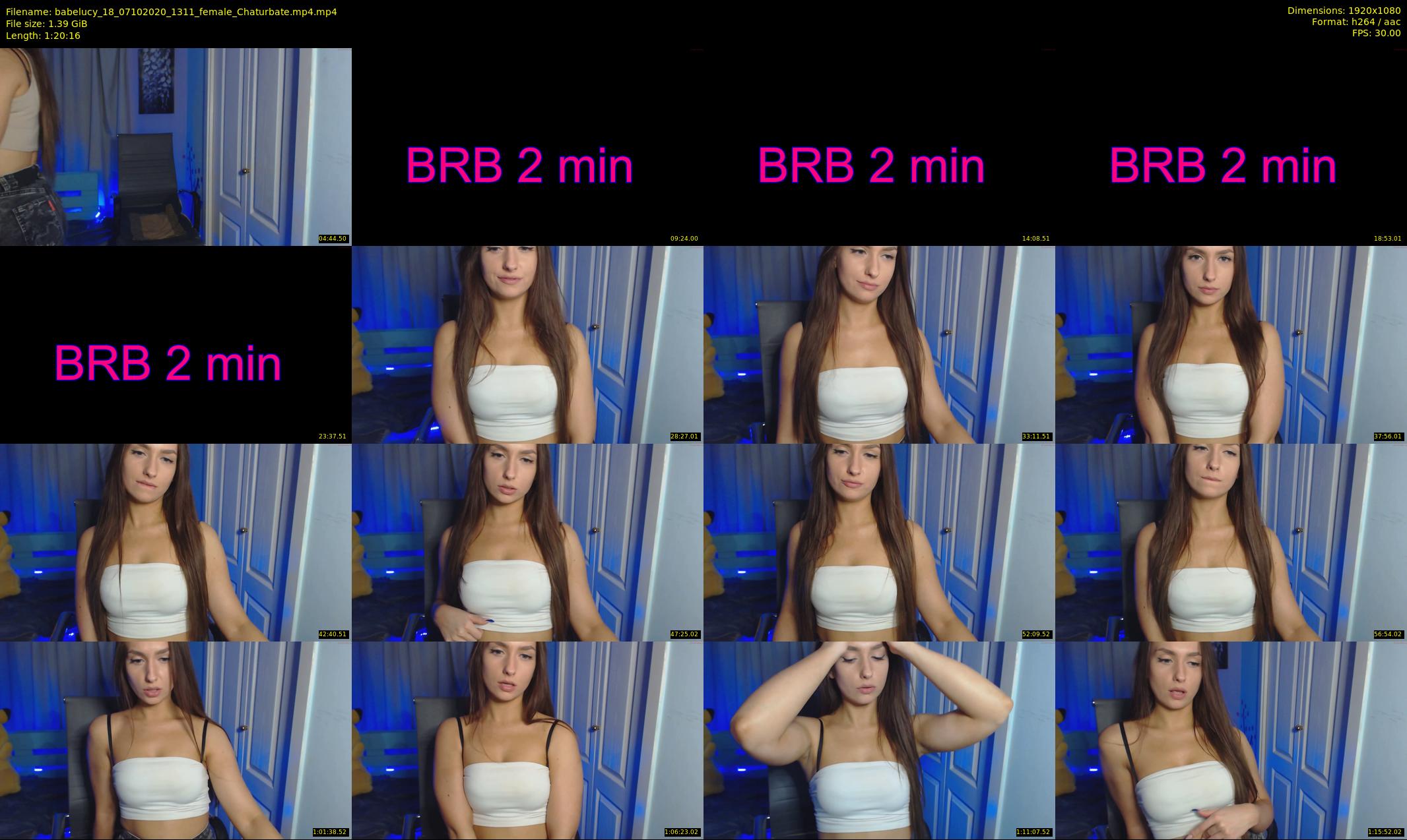 babelucy_18 — 81 minute Chaturbate female cam show recording, 1080p, Oct 7, 2020