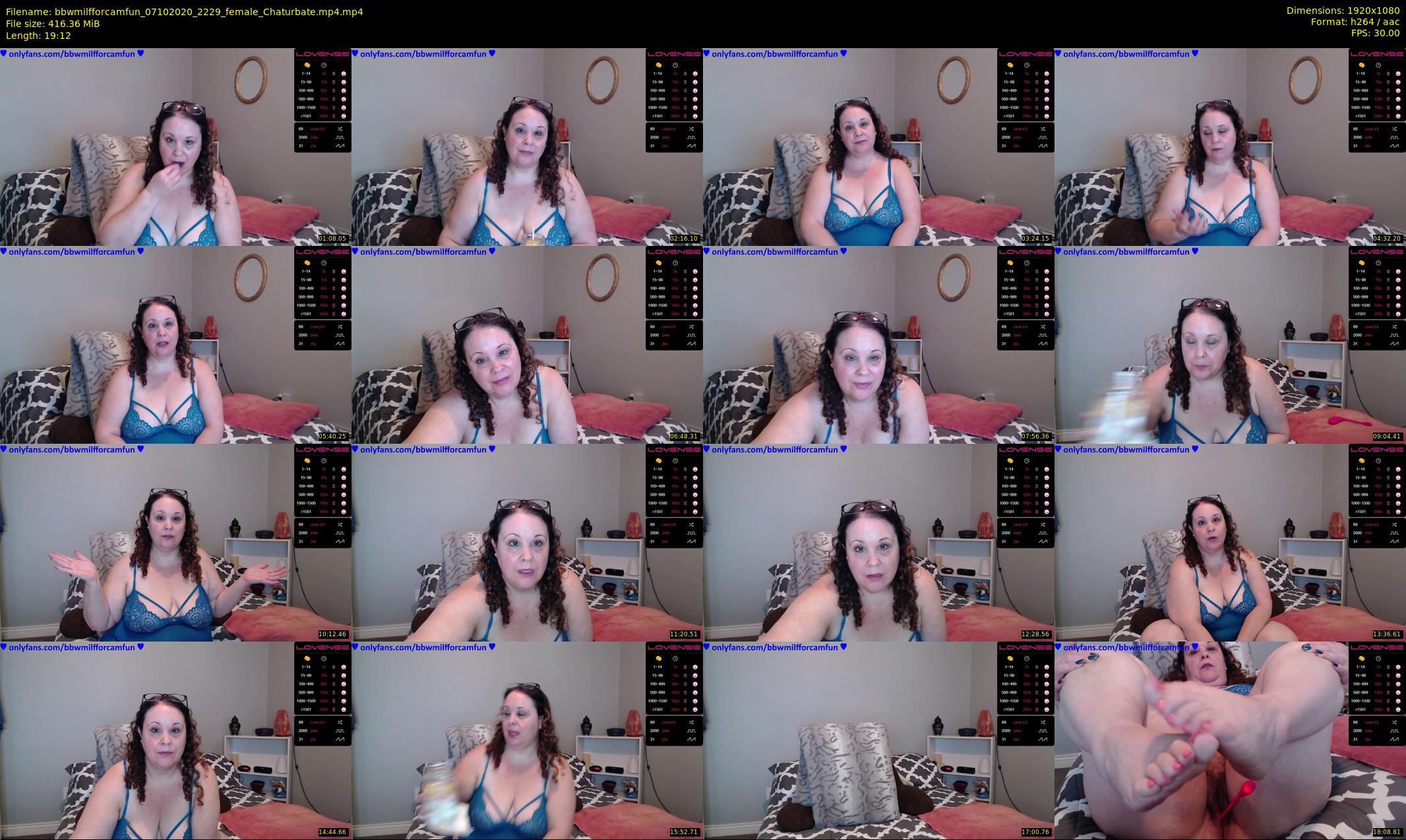 bbwmilfforcamfun — 20 minute Chaturbate female cam show recording, 1080p, Oct 7, 2020