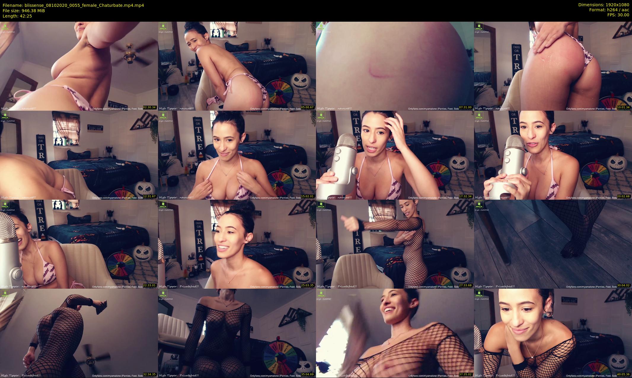 blissense — 43 minute Chaturbate female cam show recording, 1080p, Oct 8, 2020