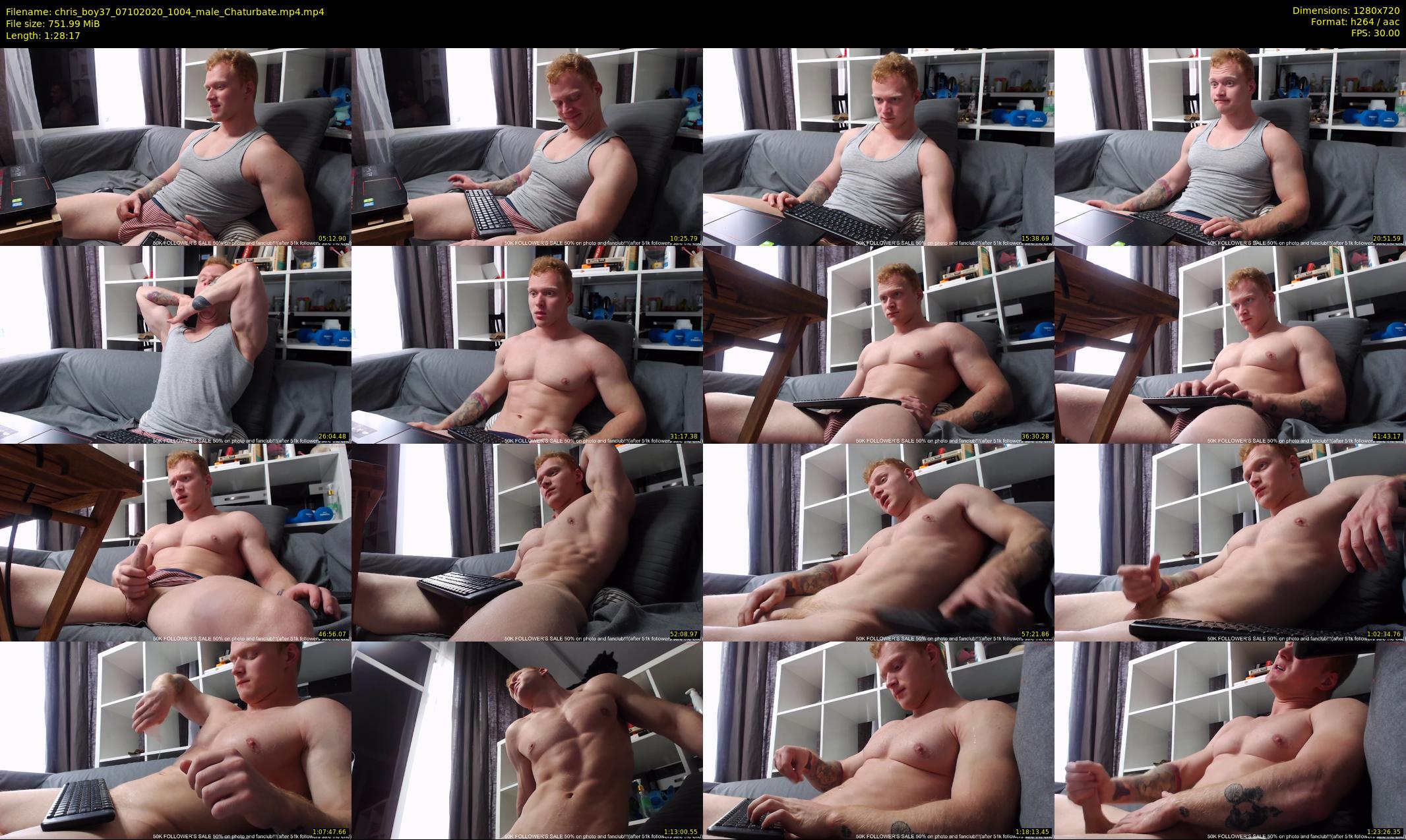 chris_boy37 — 89 minute Chaturbate male cam show recording, 720p, Oct 7, 2020