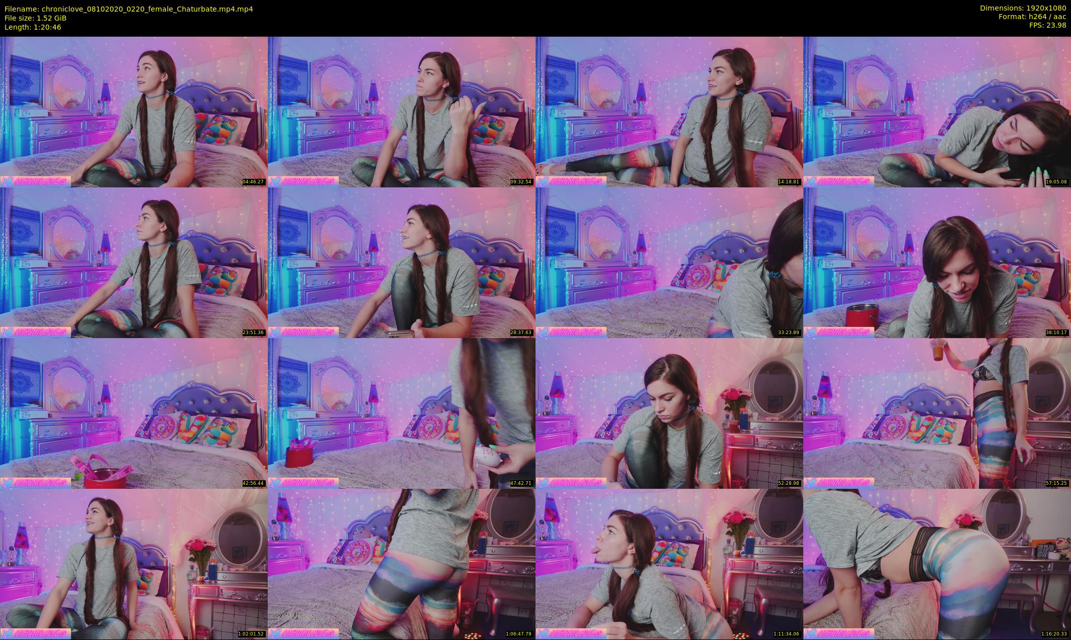 chroniclove — 81 minute Chaturbate female cam show recording, 1080p, Oct 8, 2020