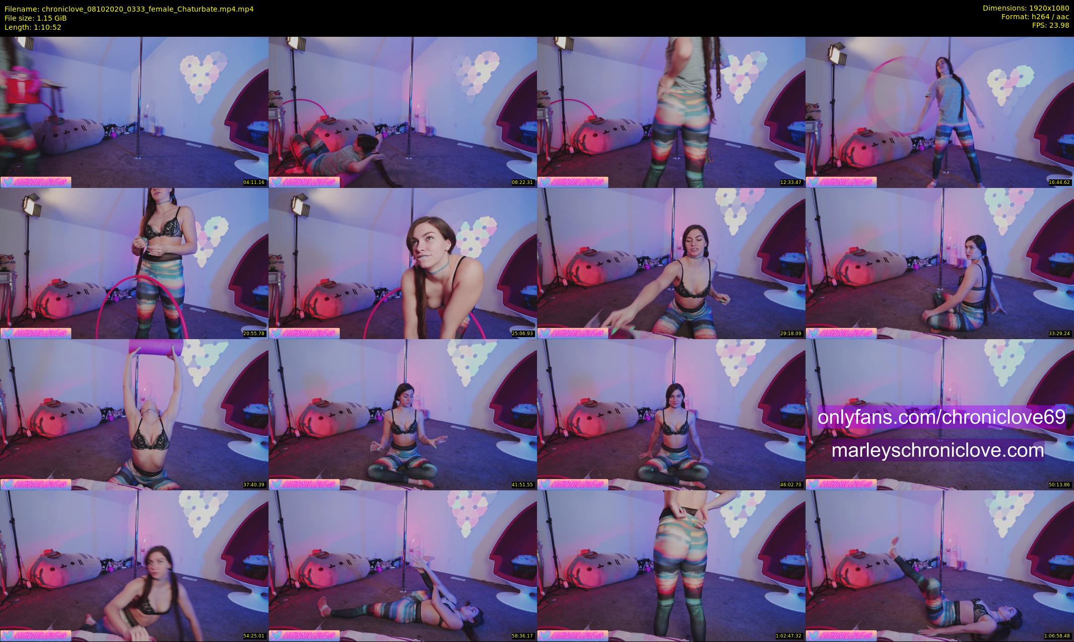 chroniclove — 71 minute Chaturbate female cam show recording, 1080p, Oct 8, 2020
