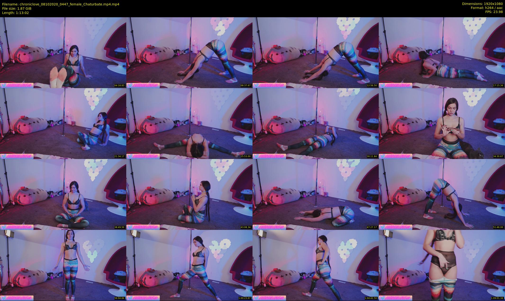 chroniclove — 74 minute Chaturbate female cam show recording, 1080p, Oct 8, 2020
