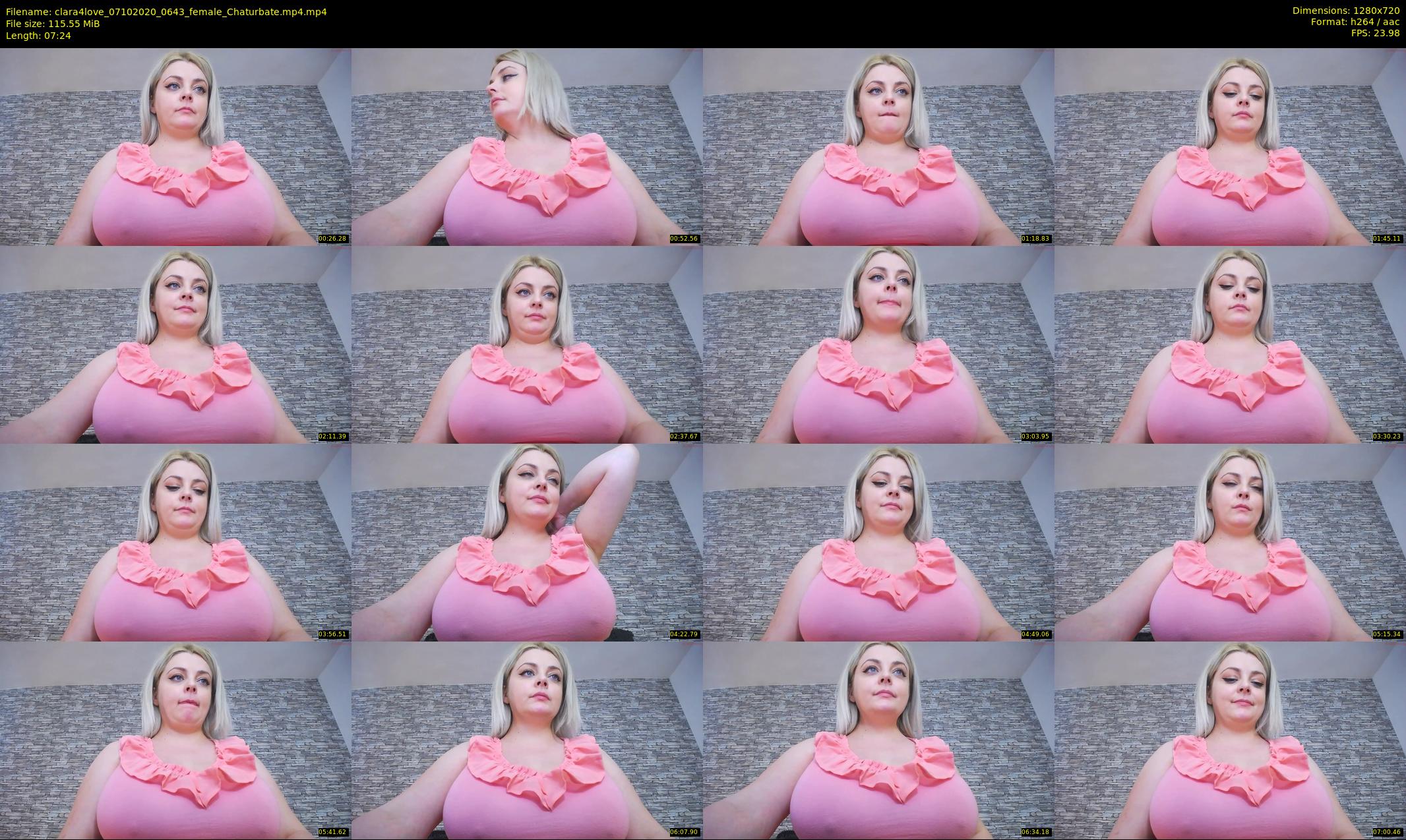 clara4love — 8 minute Chaturbate female cam show recording, 720p, Oct 7, 2020