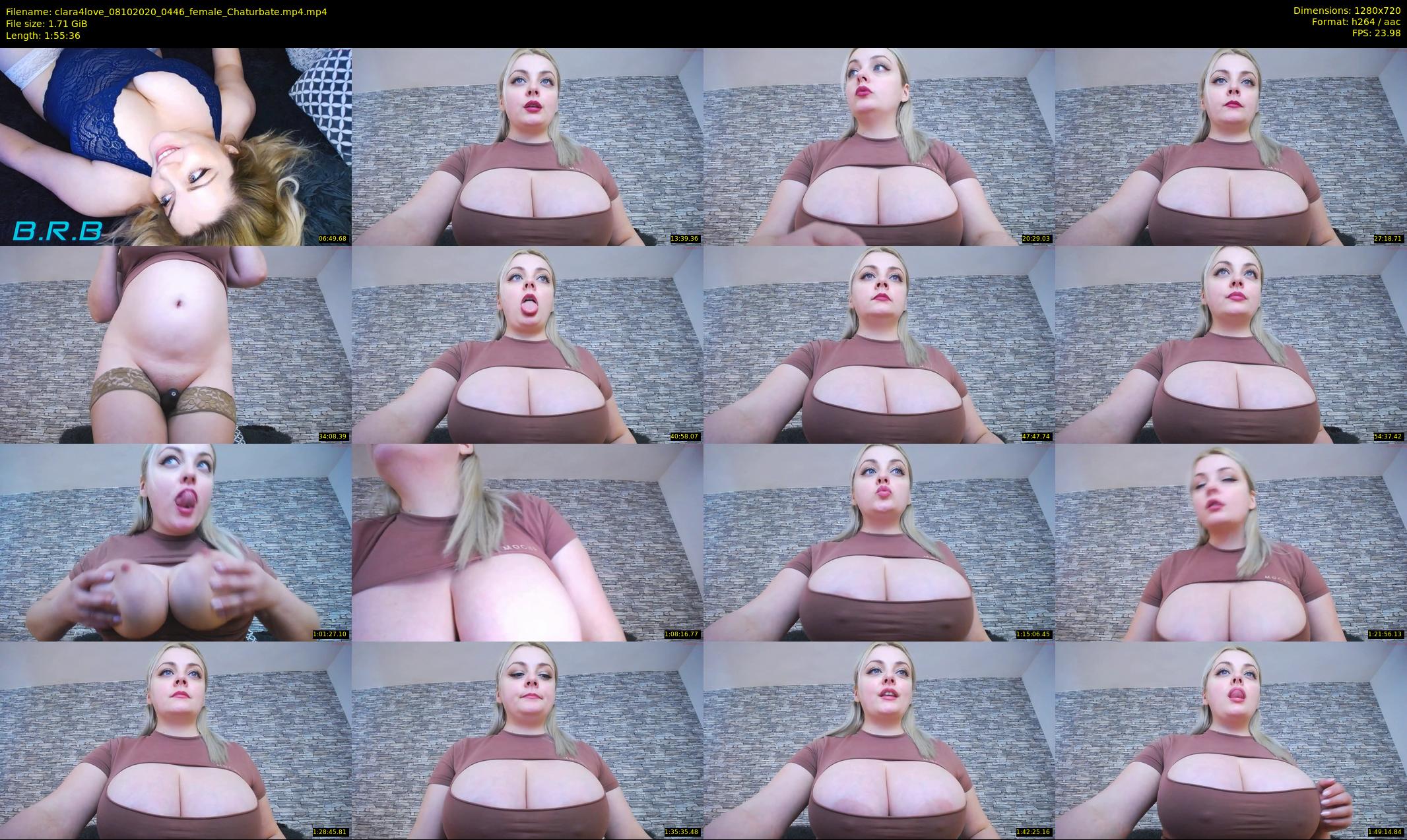 clara4love — 116 minute Chaturbate female cam show recording, 720p, Oct 8, 2020