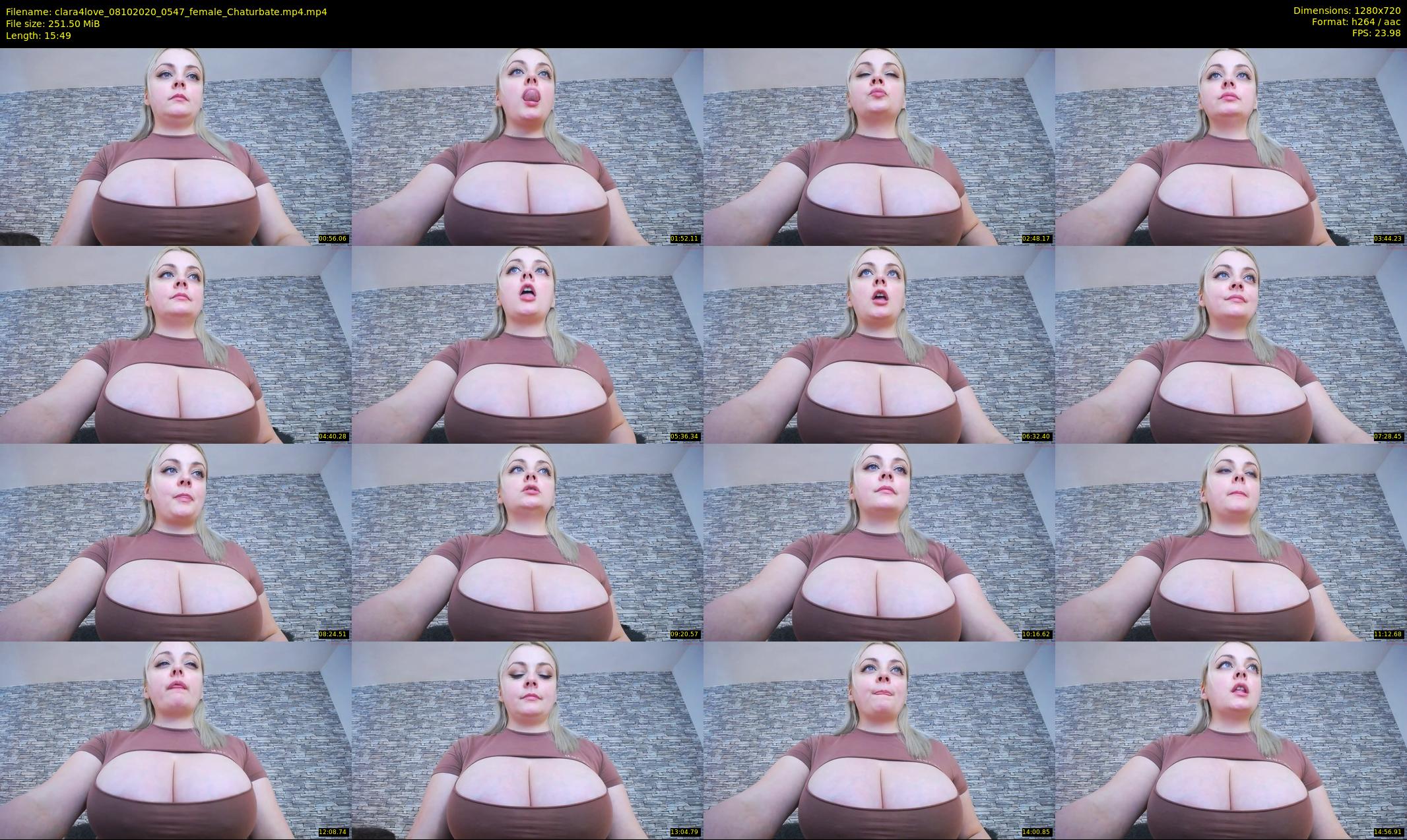 clara4love — 16 minute Chaturbate female cam show recording, 720p, Oct 8, 2020