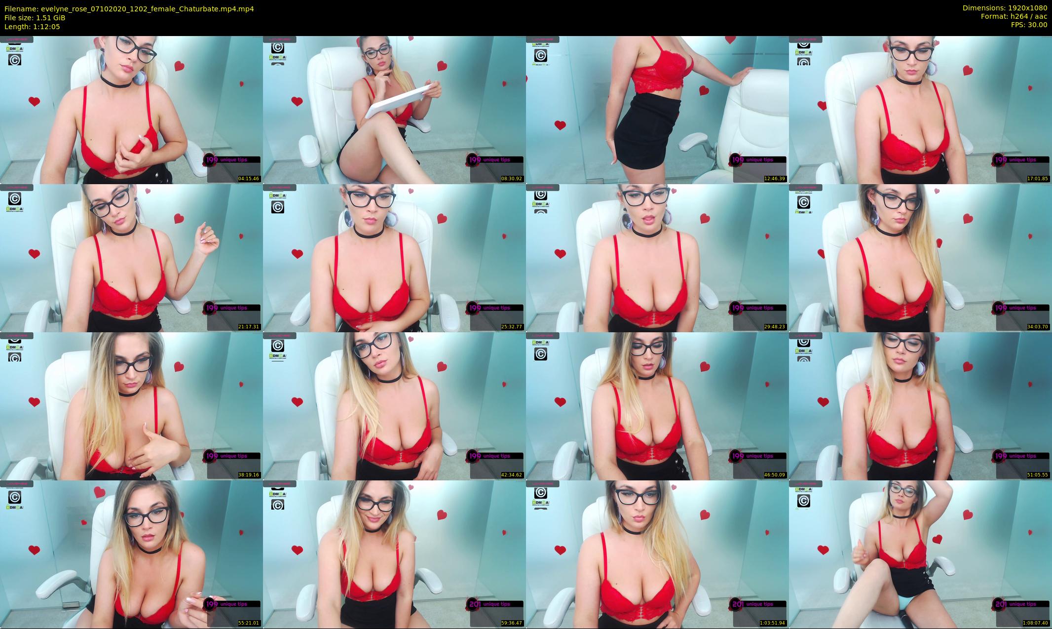 evelyne_rose — 73 minute Chaturbate female cam show recording, 1080p, Oct 7, 2020