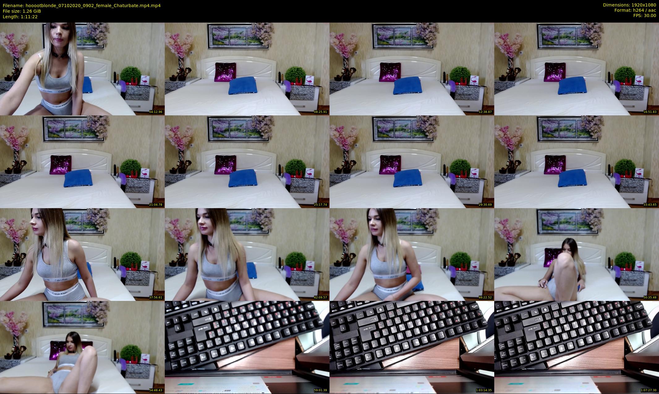 hooootblonde — 72 minute Chaturbate female cam show recording, 1080p, Oct 7, 2020