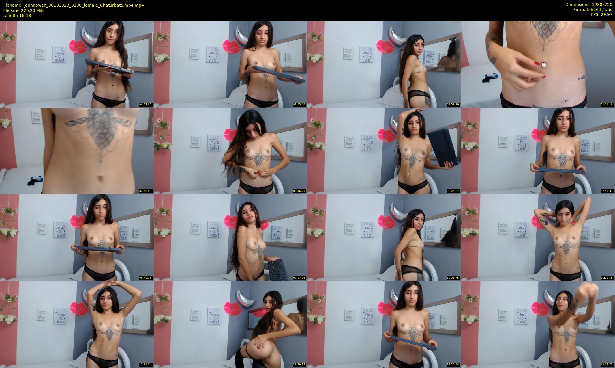 jennaowen — 17 minute Chaturbate female cam show recording, 720p, Oct 8, 2020
