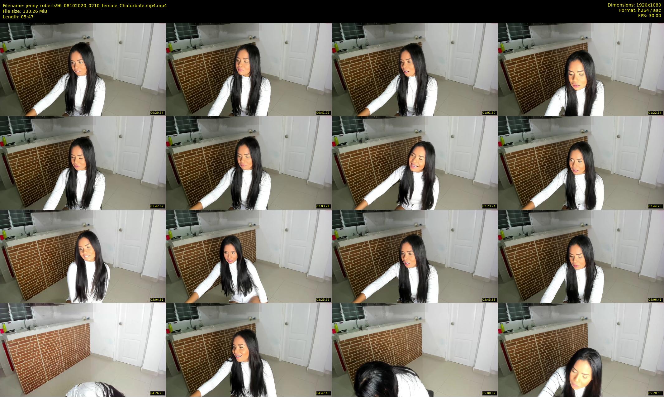 jenny_roberts96 — 6 minute Chaturbate female cam show recording, 1080p, Oct 8, 2020