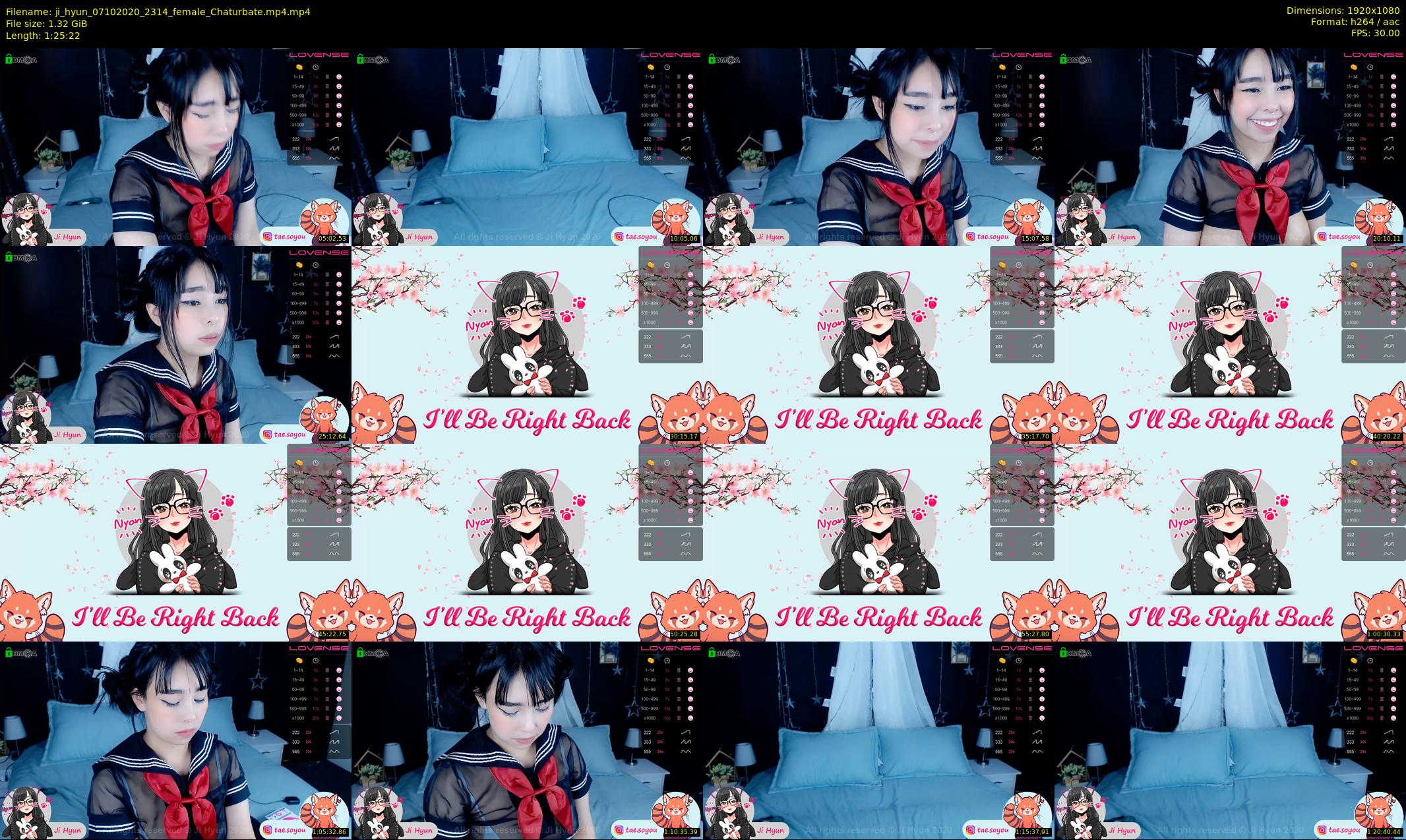 ji_hyun — 86 minute Chaturbate female cam show recording, 1080p, Oct 7, 2020