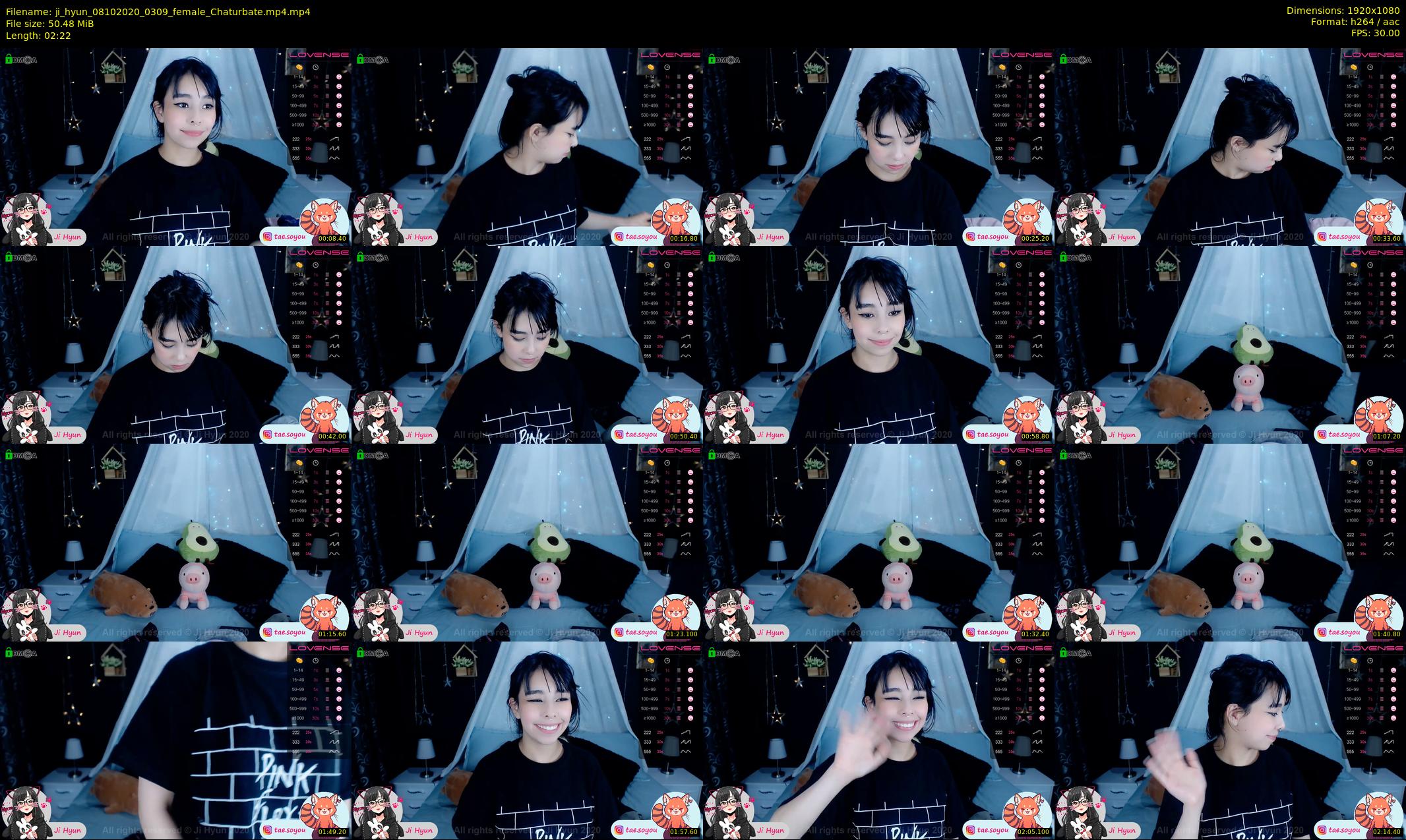 ji_hyun — 3 minute Chaturbate female cam show recording, 1080p, Oct 8, 2020