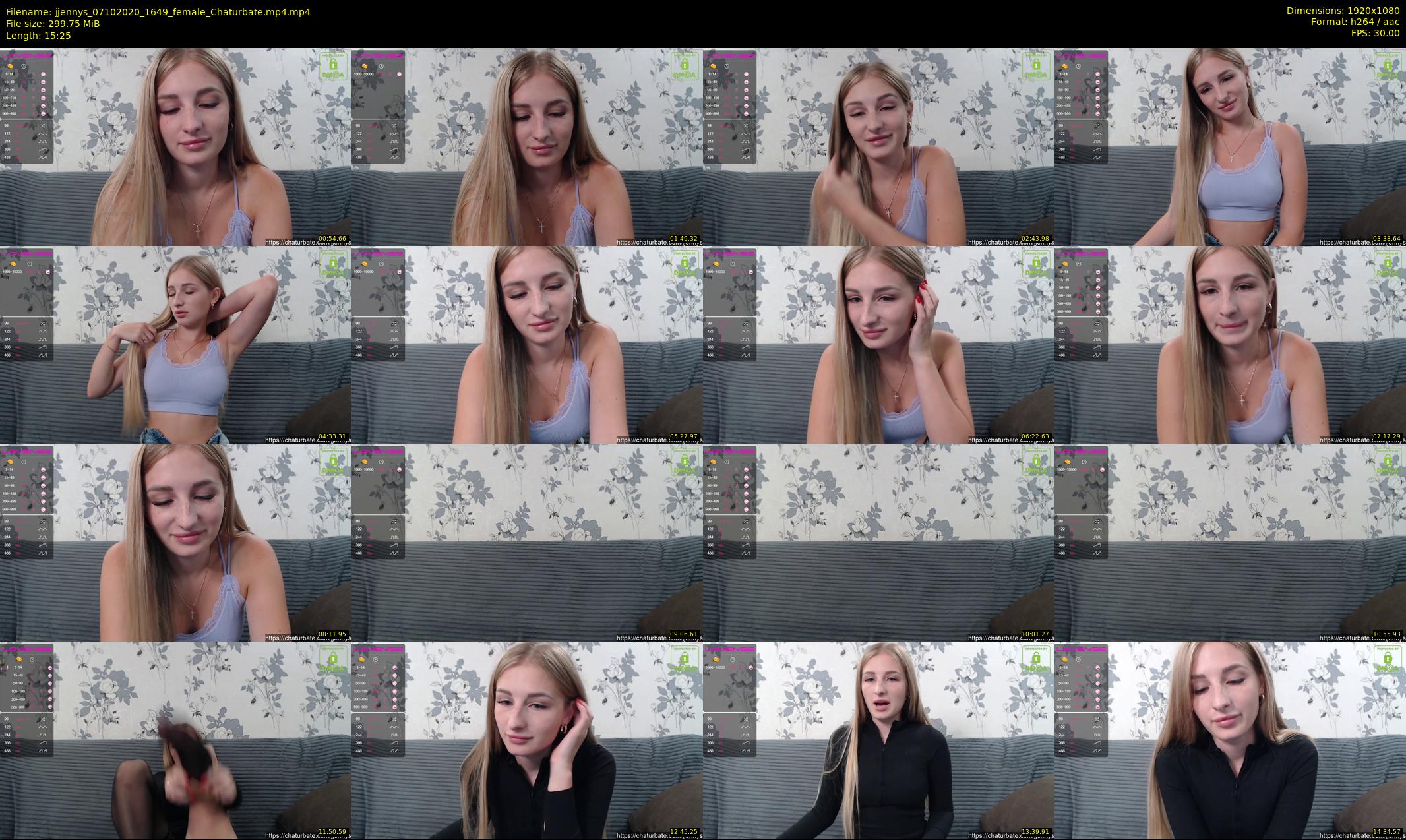 jjennys — 16 minute Chaturbate female cam show recording, 1080p, Oct 7, 2020