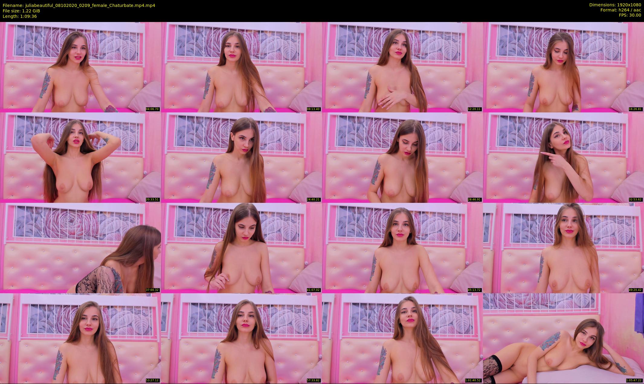 juliabeautiful — 70 minute Chaturbate female cam show recording, 1080p, Oct 8, 2020