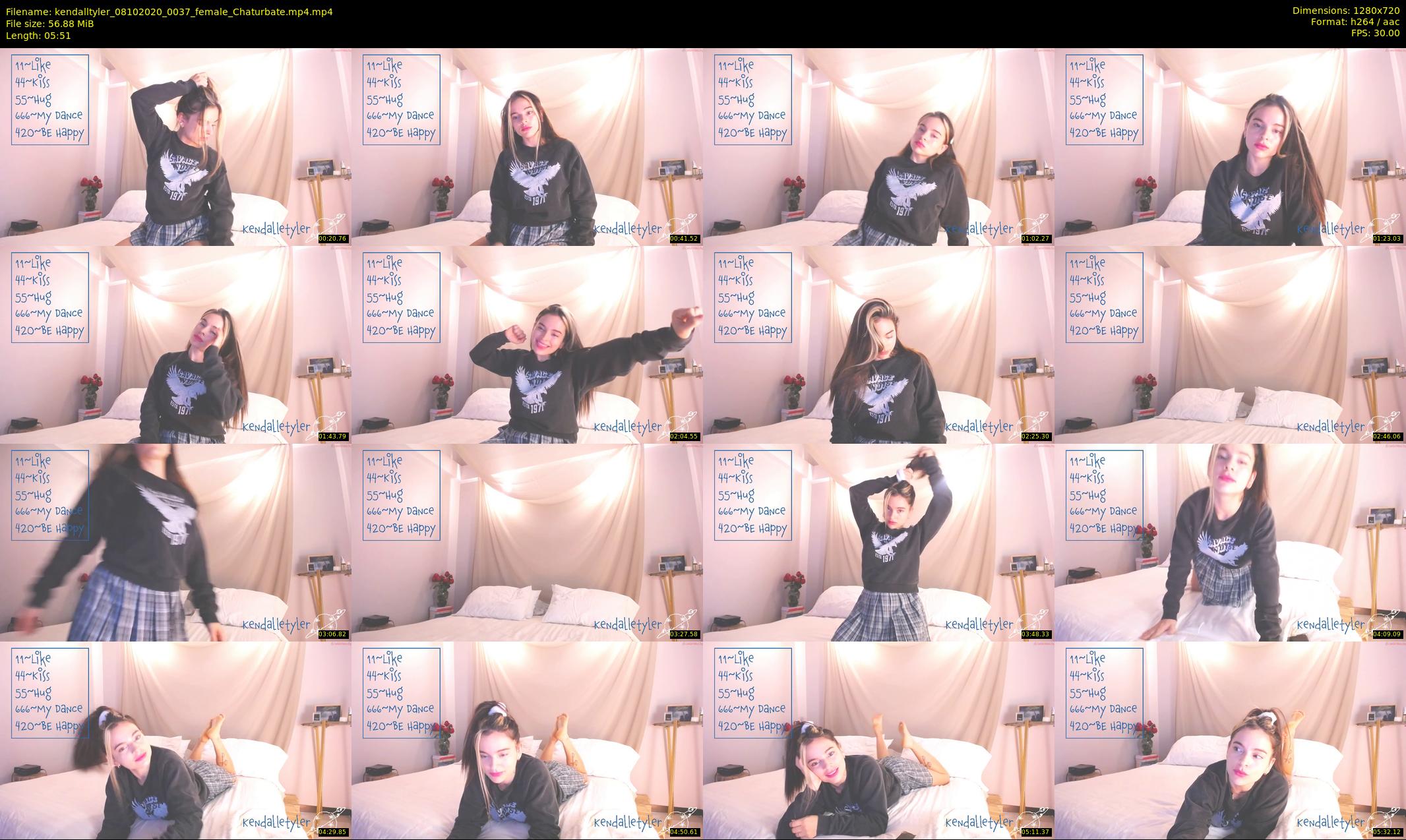kendalltyler — 6 minute Chaturbate female cam show recording, 720p, Oct 8, 2020
